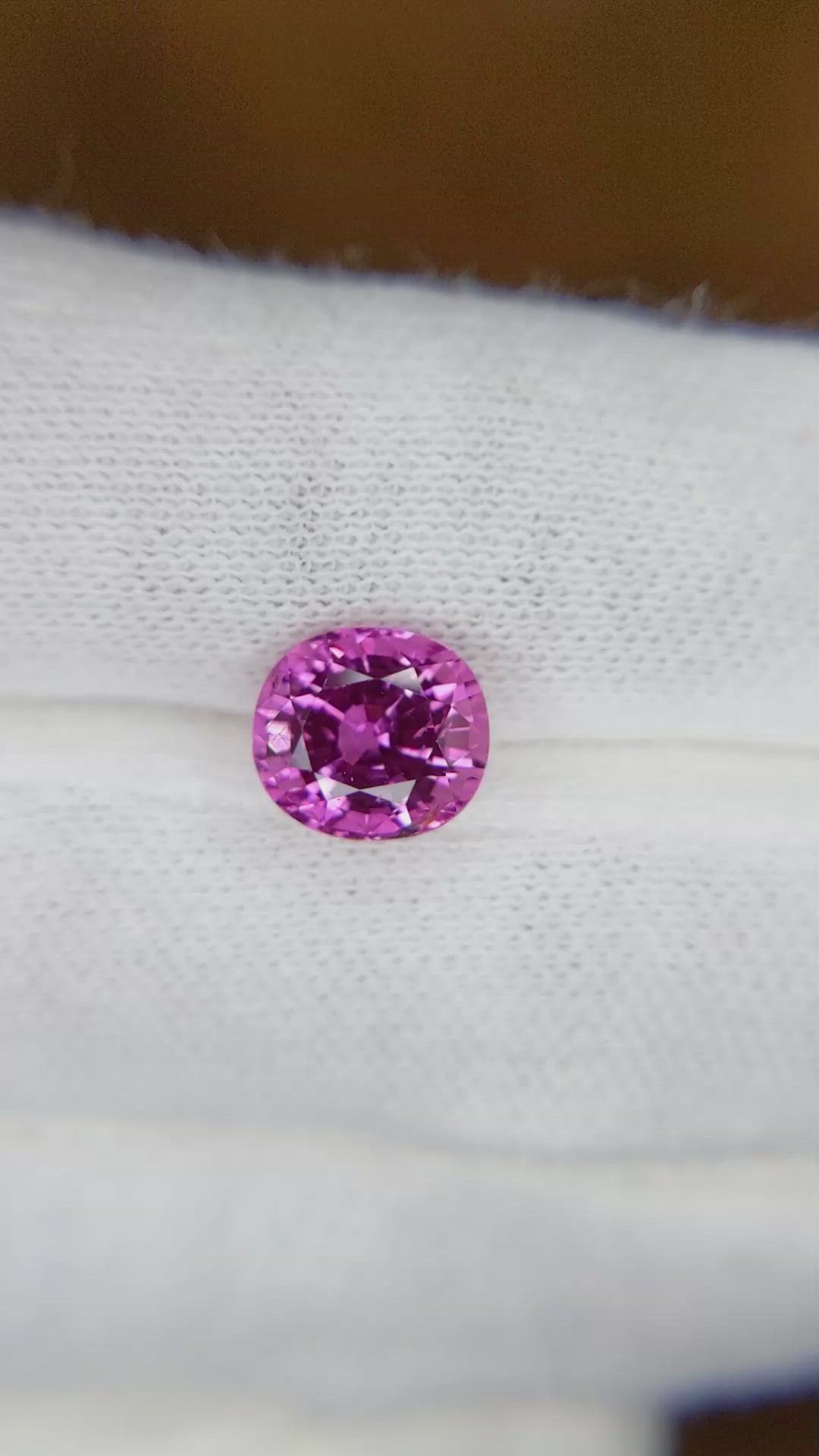 3.41 Ct. Pink Sapphire from Madagascar Size Video
