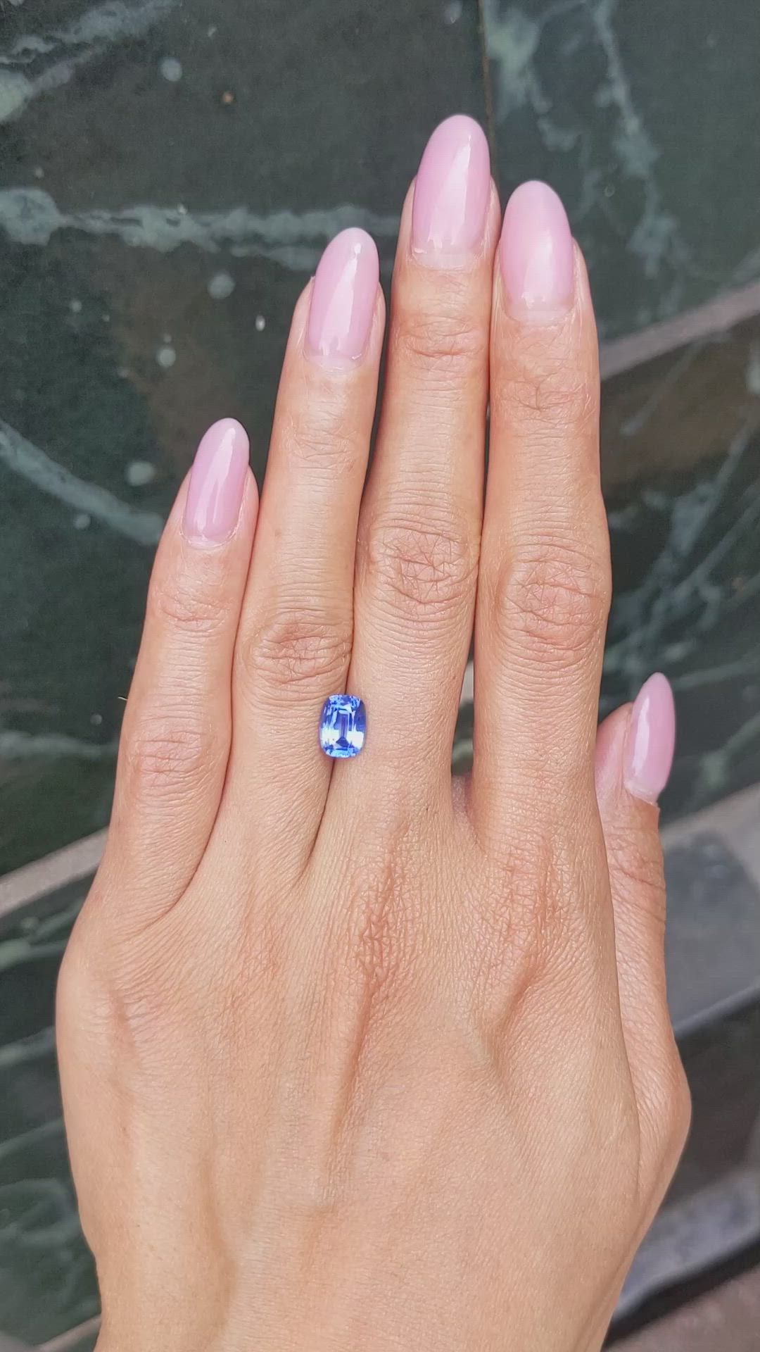 1.86 Ct. Blue Sapphire from Ceylon (Sri Lanka) Size Video