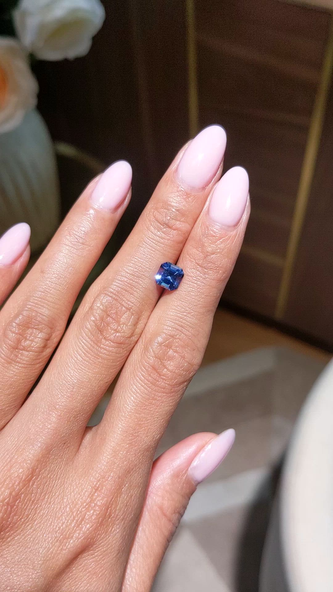 1.64 Ct. Blue Sapphire from Ceylon (Sri Lanka) Size Video