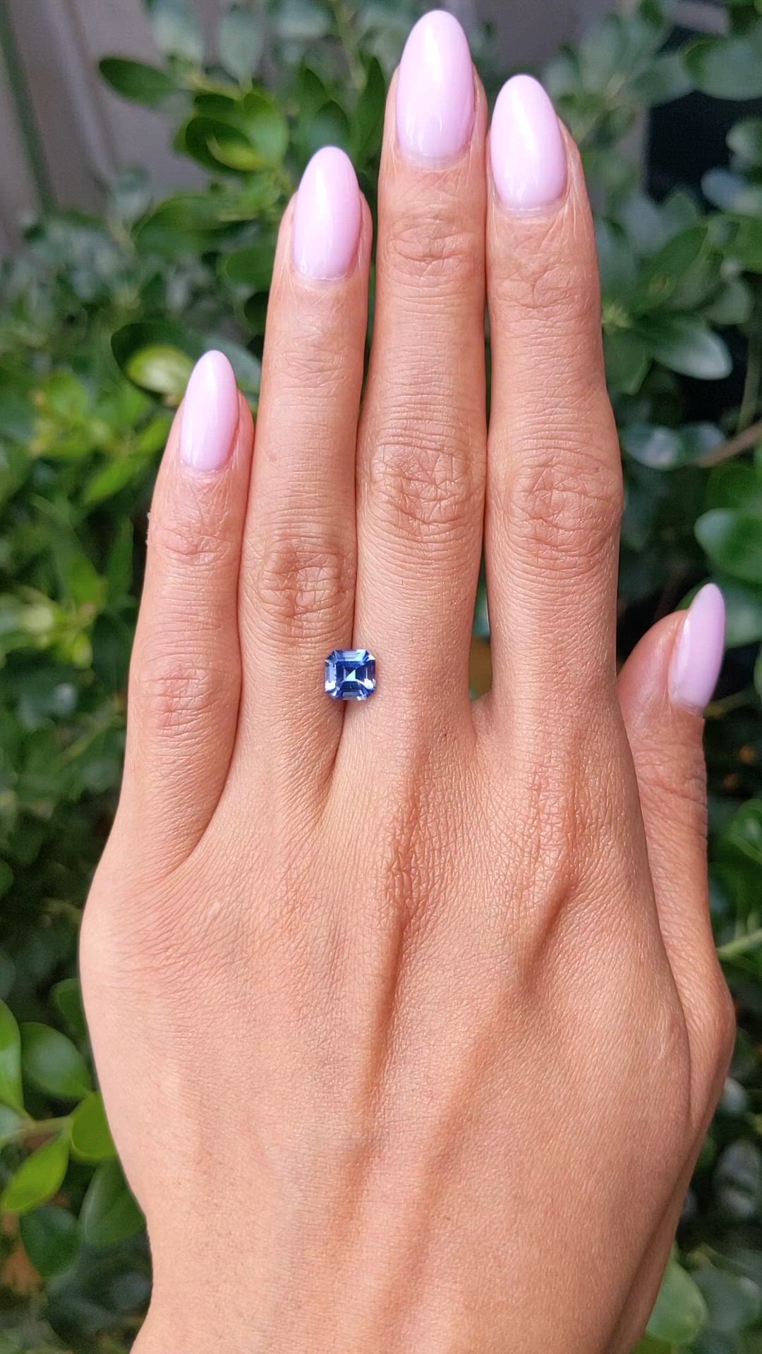 1.64 Ct. Blue Sapphire from Ceylon (Sri Lanka) Size Video