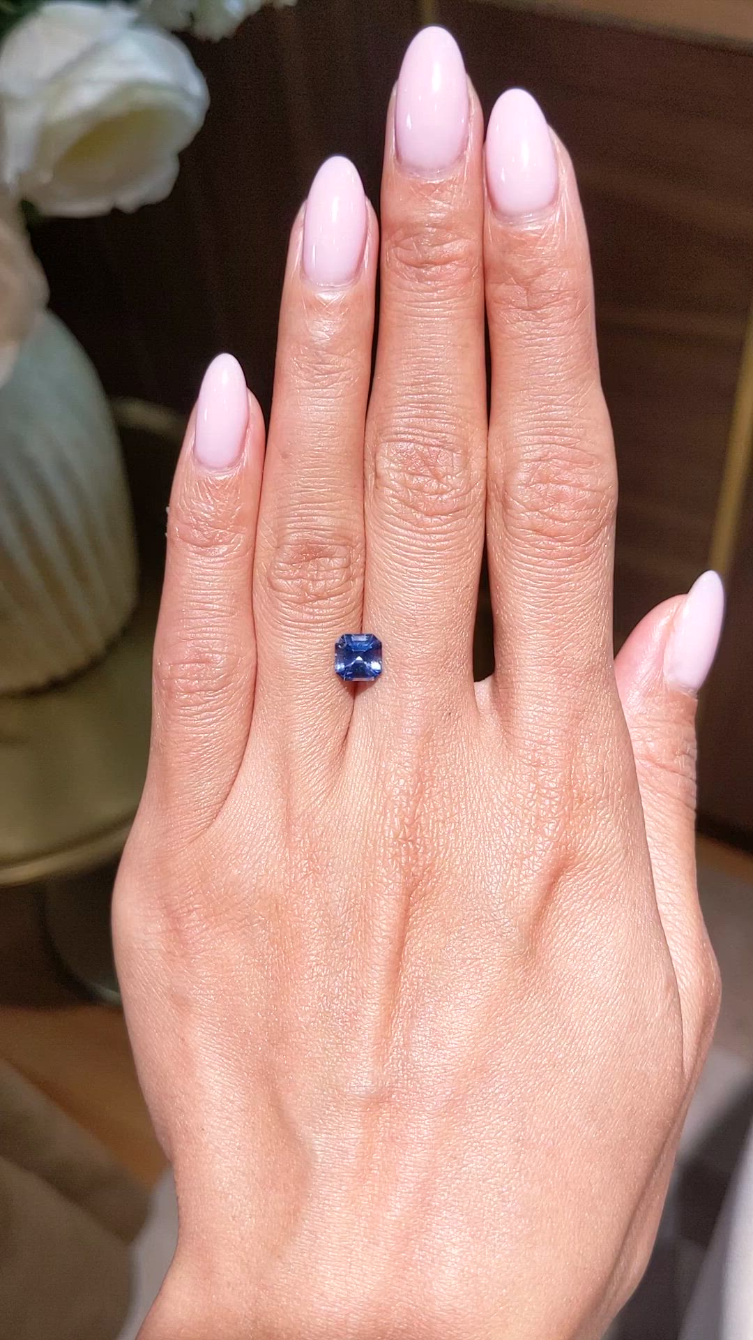 1.64 Ct. Blue Sapphire from Ceylon (Sri Lanka) Size Video