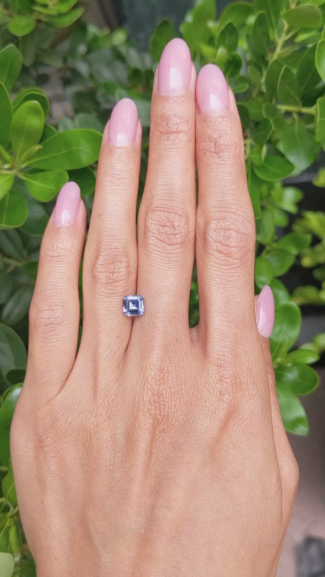 1.44 Ct. Blue Sapphire from Ceylon (Sri Lanka) Size Video