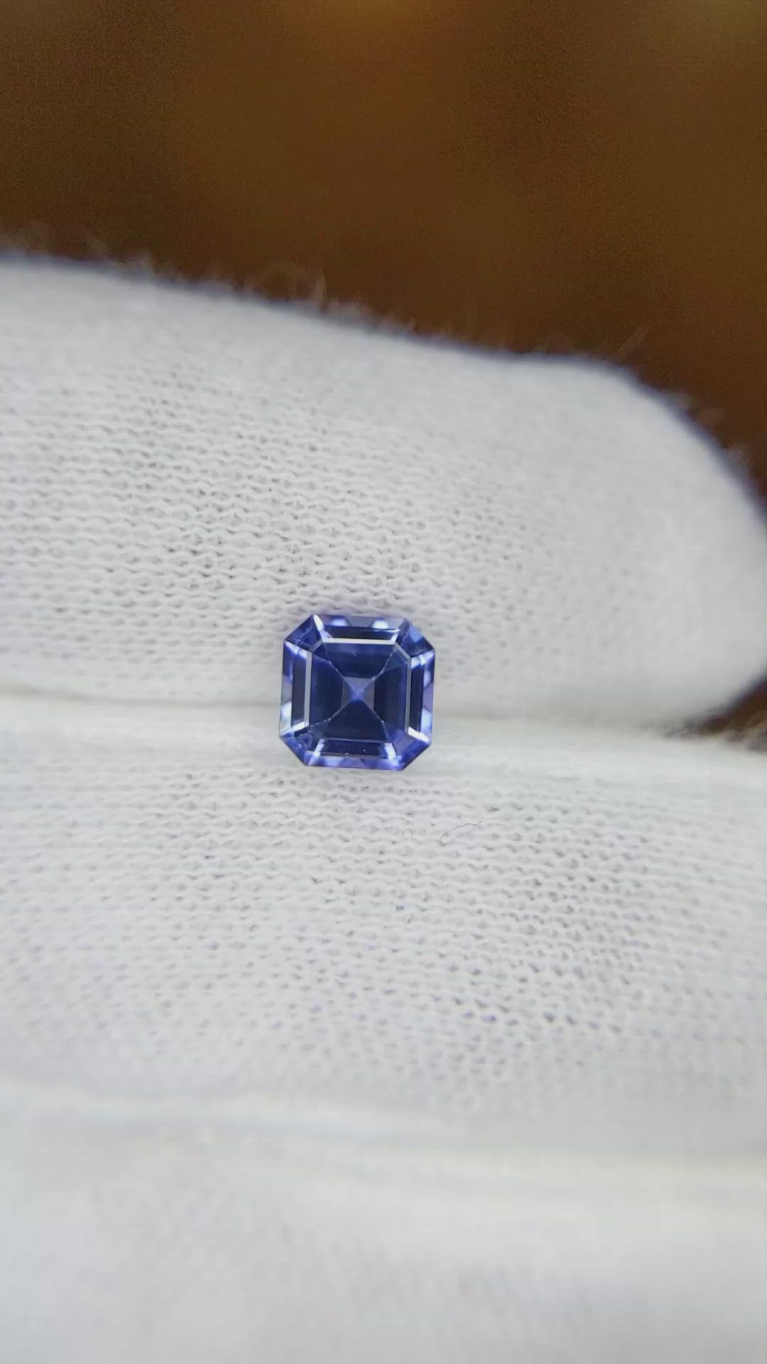 1.44 Ct. Blue Sapphire from Ceylon (Sri Lanka) Size Video