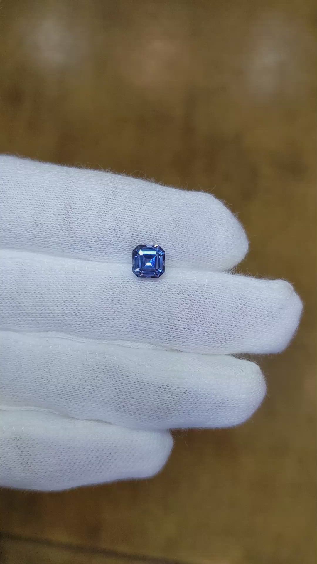 1.44 Ct. Blue Sapphire from Ceylon (Sri Lanka) Size Video