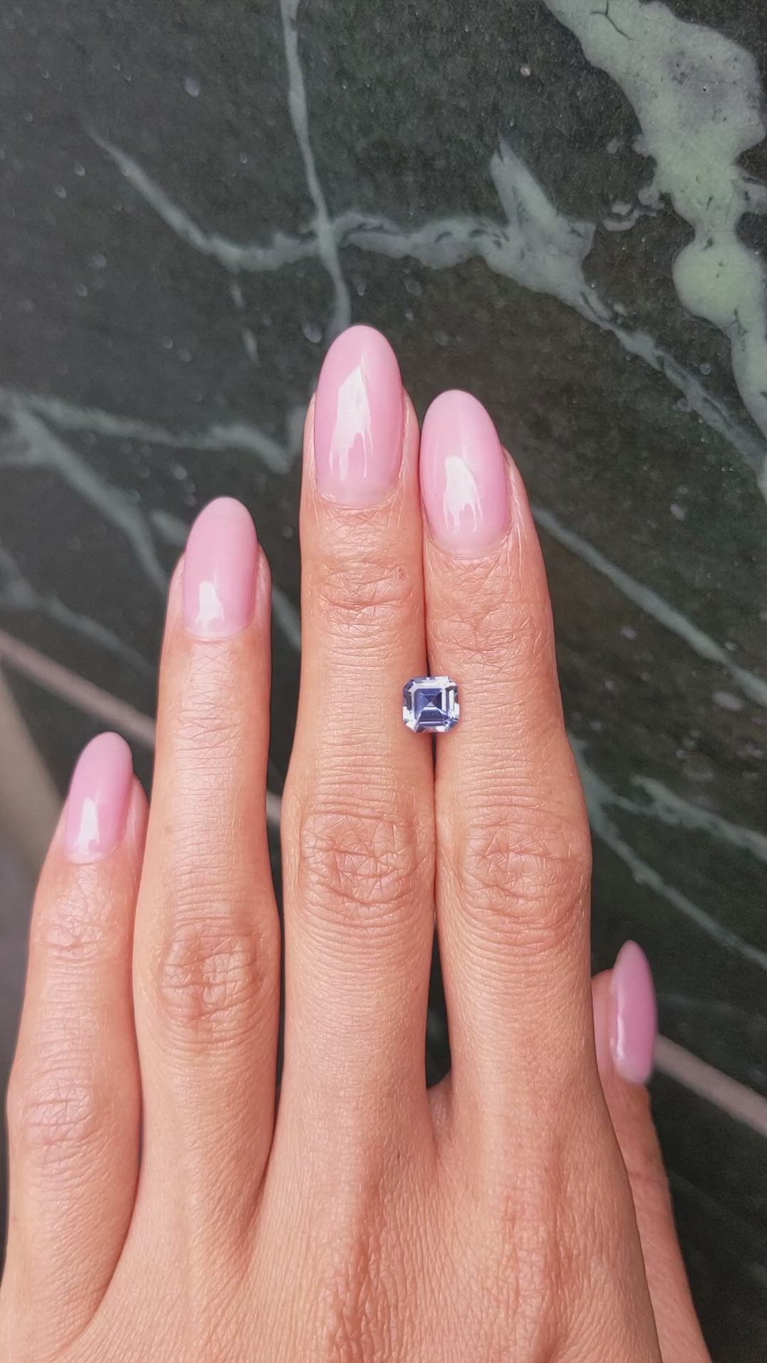 1.44 Ct. Blue Sapphire from Ceylon (Sri Lanka) Size Video