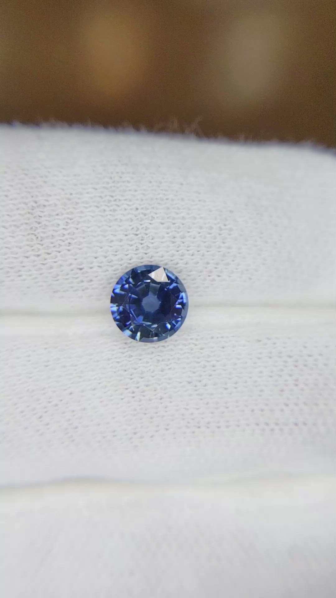 1.44 Ct. Blue Sapphire from Ceylon (Sri Lanka) Size Video