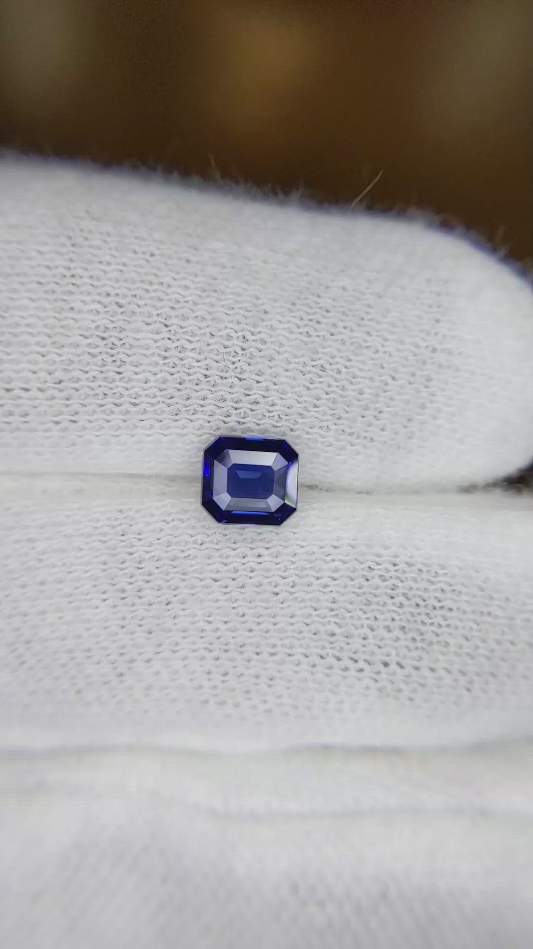 0.88 Ct. Blue Sapphire from Ceylon (Sri Lanka) Size Video