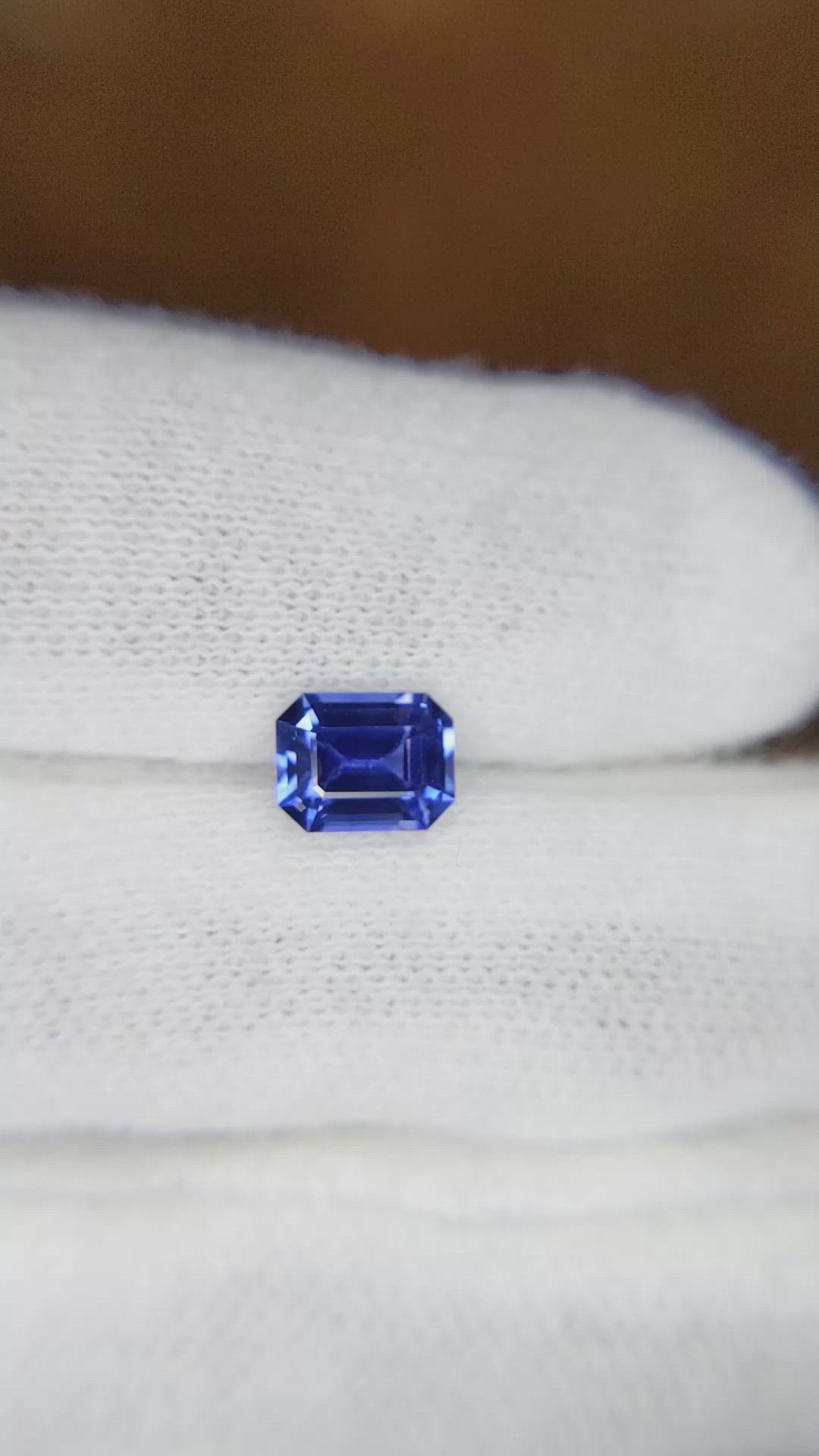 1.12 Ct. Blue Sapphire from Ceylon (Sri Lanka) Size Video