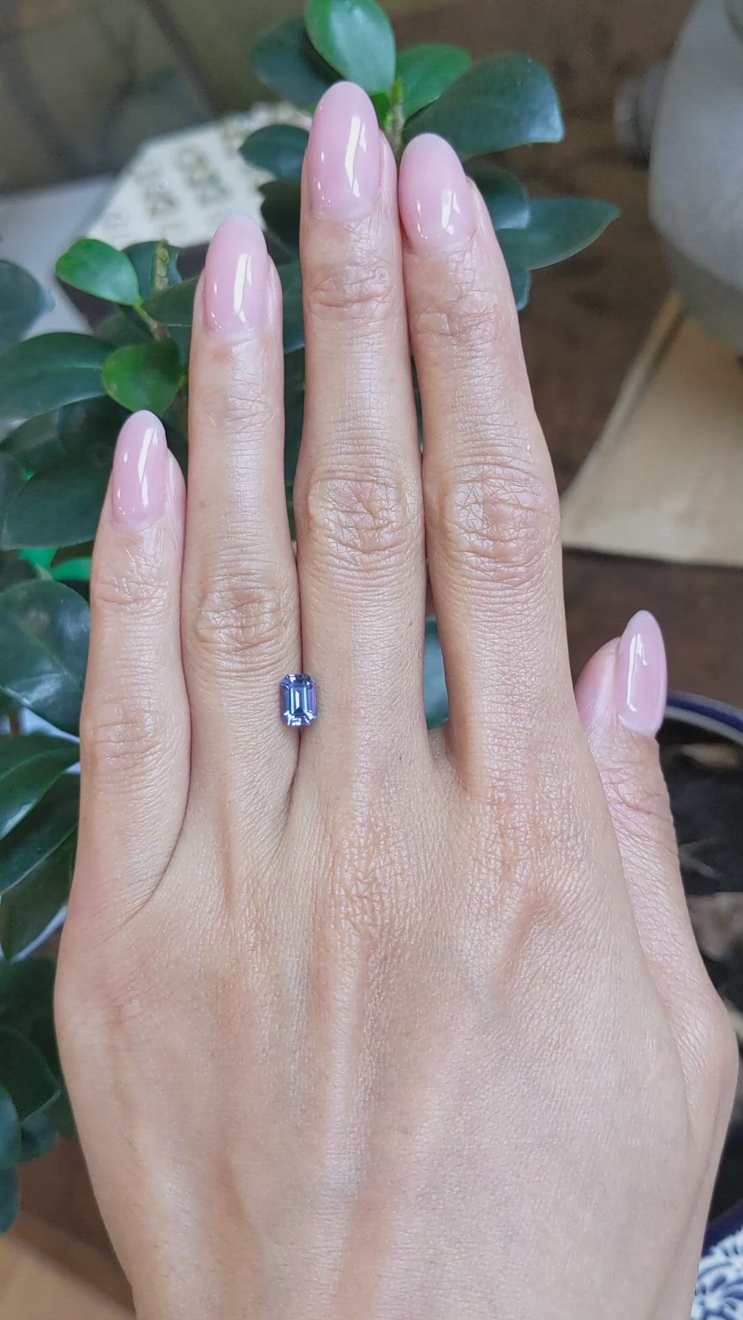 1.01 Ct. Blue Sapphire from Ceylon (Sri Lanka) Size Video