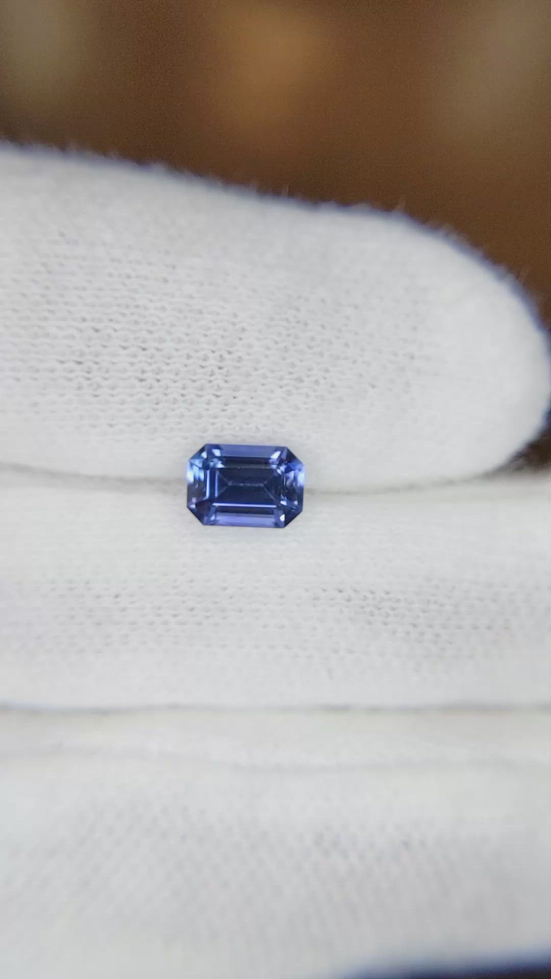 1.01 Ct. Blue Sapphire from Ceylon (Sri Lanka) Size Video