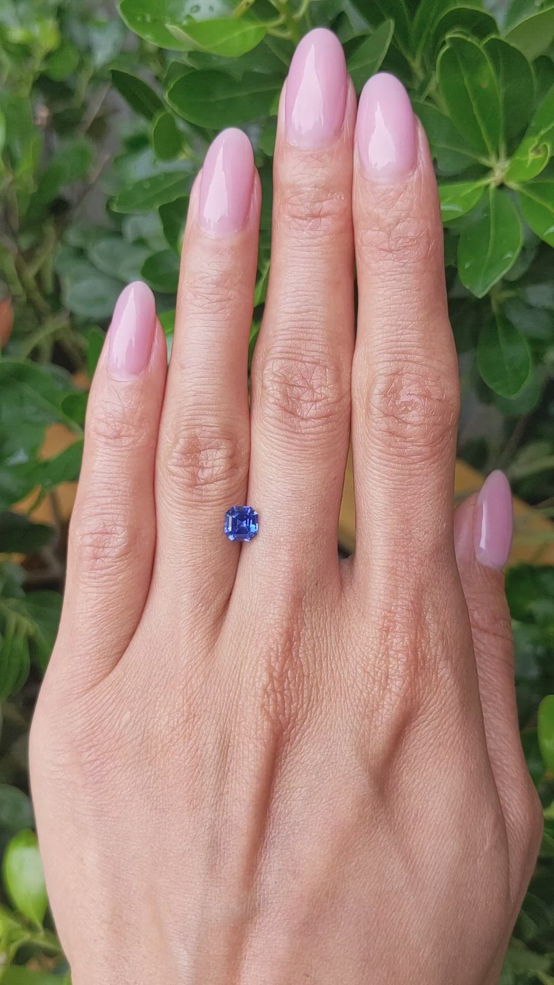 1.01 Ct. Blue Sapphire from Ceylon (Sri Lanka) Size Video