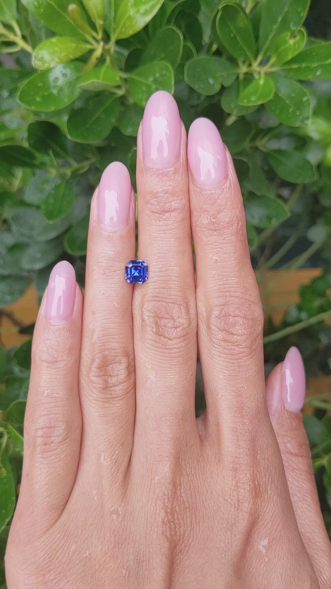 1.18 Ct. Blue Sapphire from Ceylon (Sri Lanka) Size Video