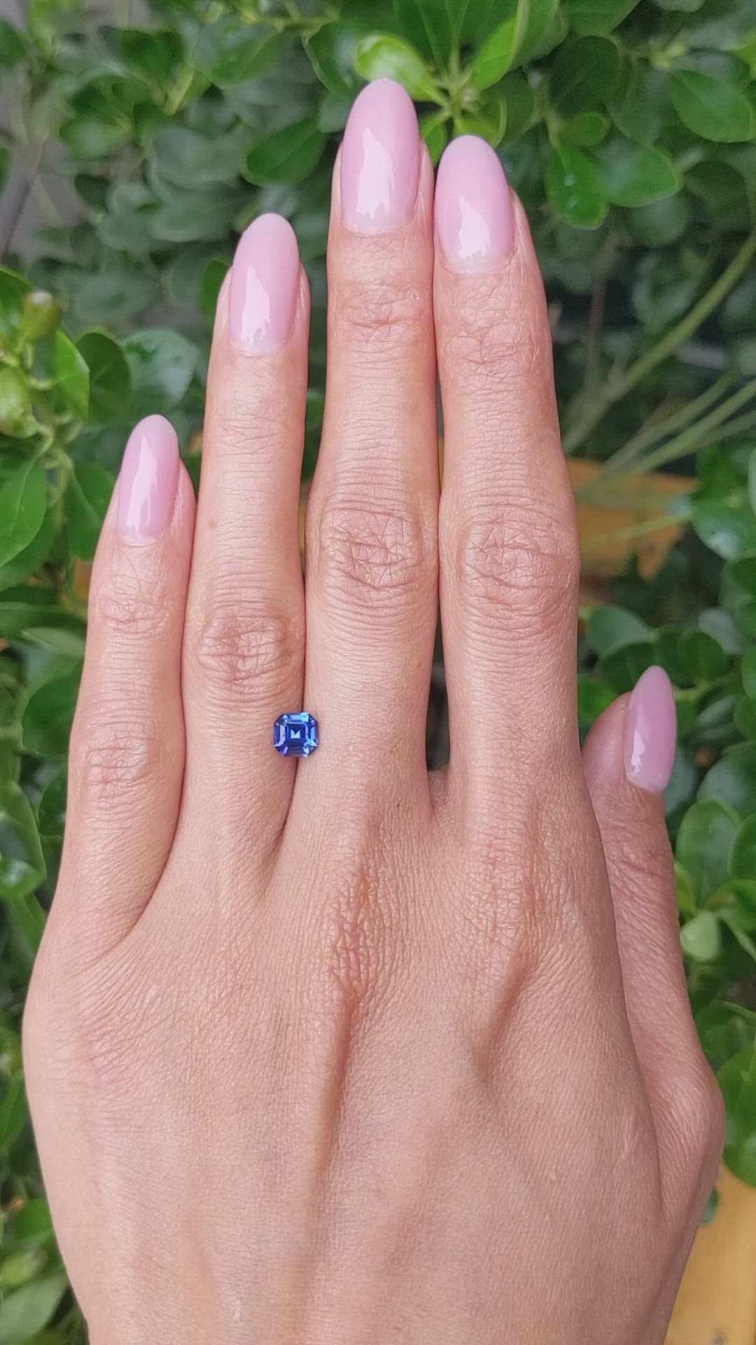 0.99 Ct. Blue Sapphire from Ceylon (Sri Lanka) Size Video
