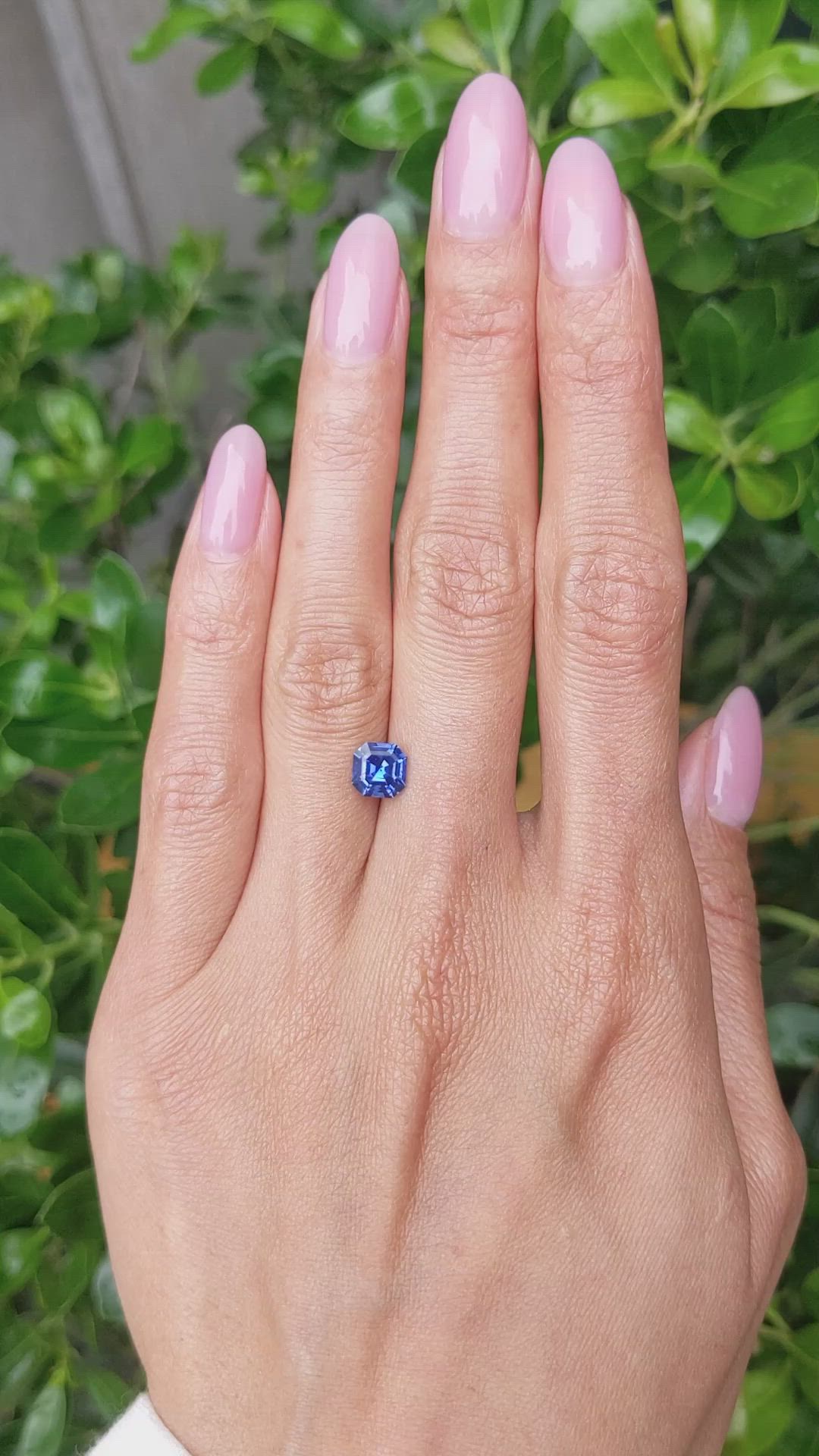 1.37 Ct. Blue Sapphire from Ceylon (Sri Lanka) Size Video
