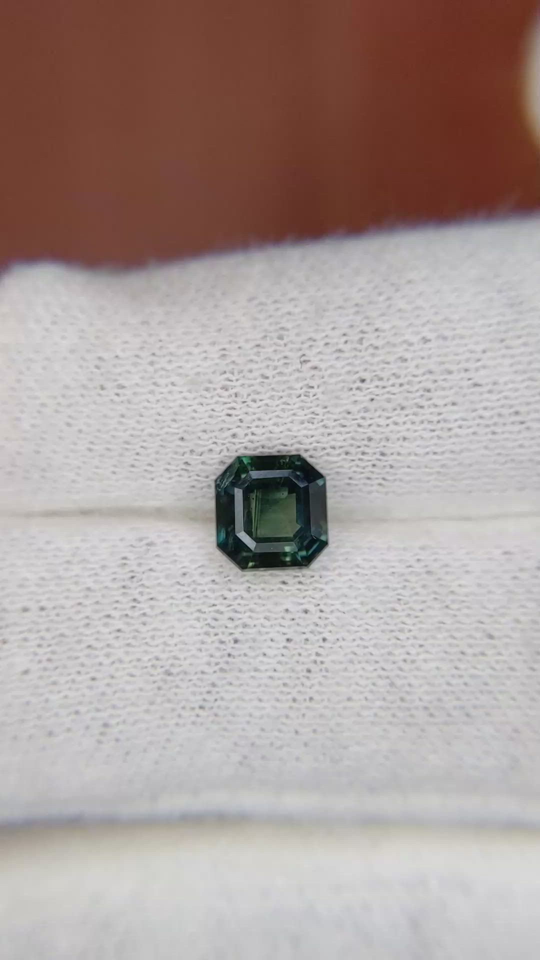 1.66 Ct. Bluish Green Sapphire from Ceylon (Sri Lanka) Size Video
