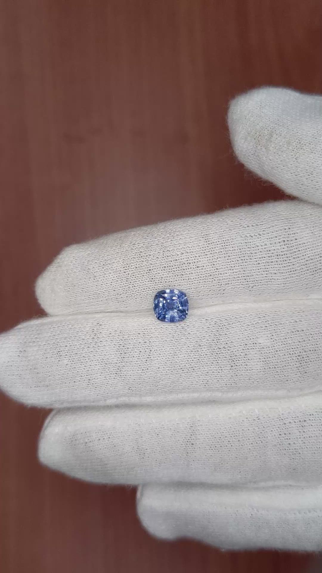 1.15 Ct. Blue Sapphire from Ceylon (Sri Lanka) Size Video