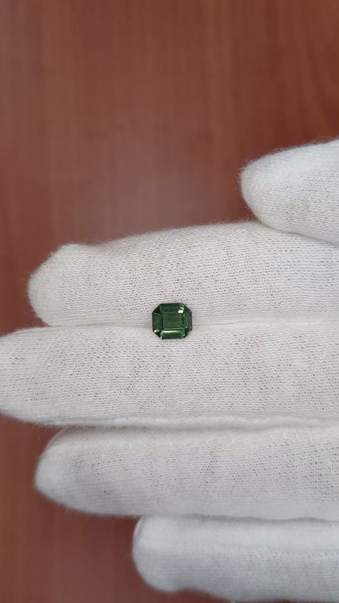 1.18 Ct. Bluish Green Sapphire from Ceylon (Sri Lanka) Size Video