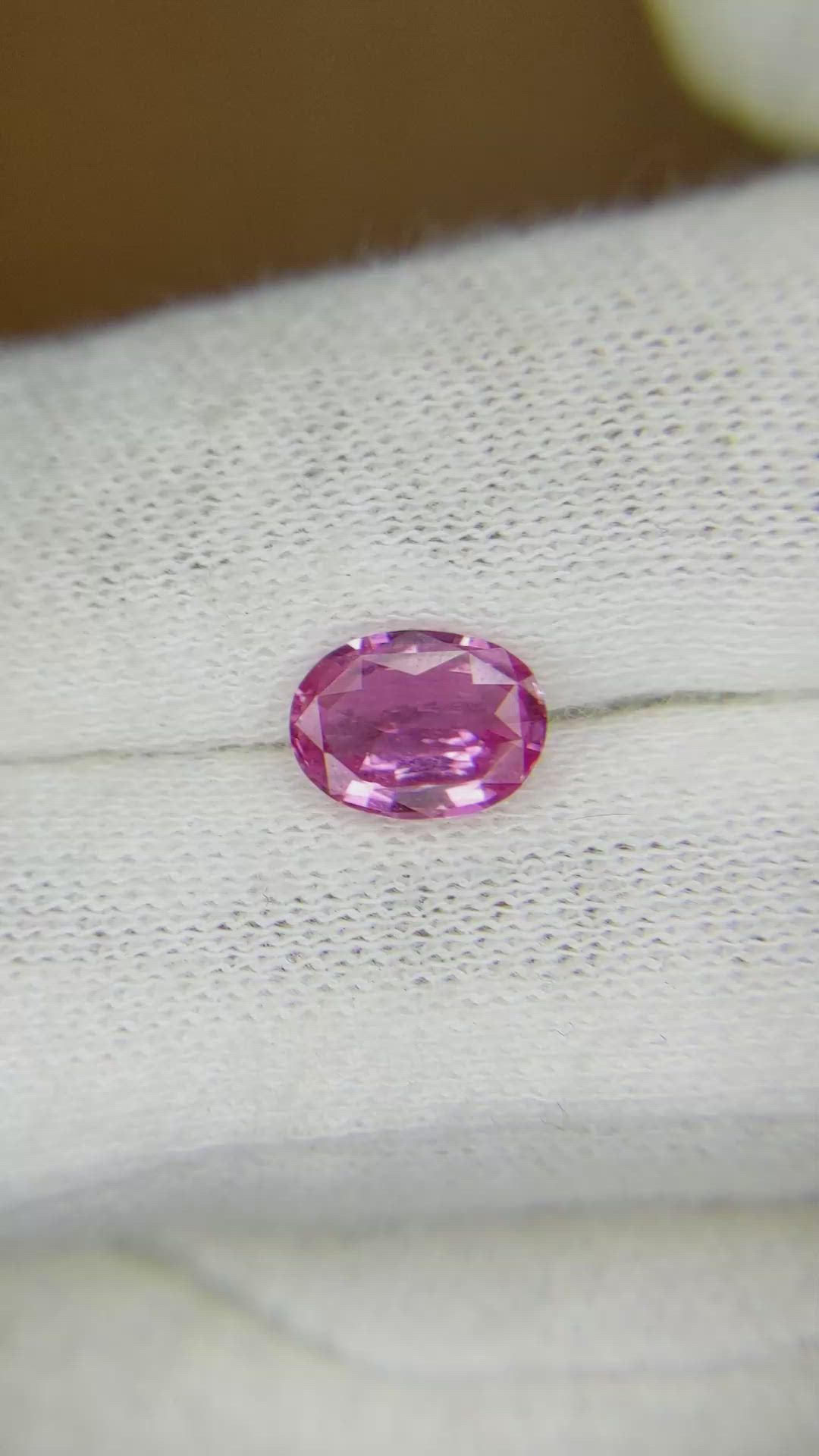 1.53 Ct. Pink Sapphire from Ceylon (Sri Lanka) Size Video