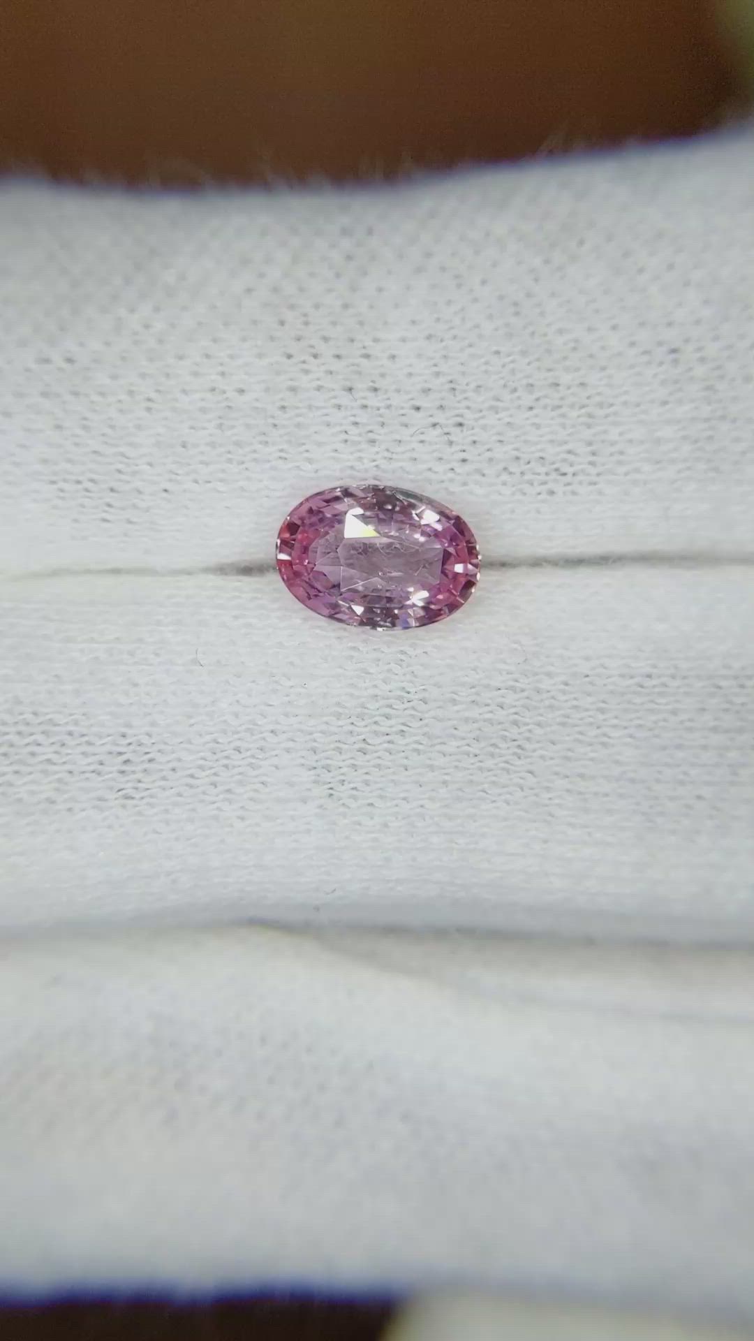 1.54 Ct. Pink Sapphire from Ceylon (Sri Lanka) Size Video