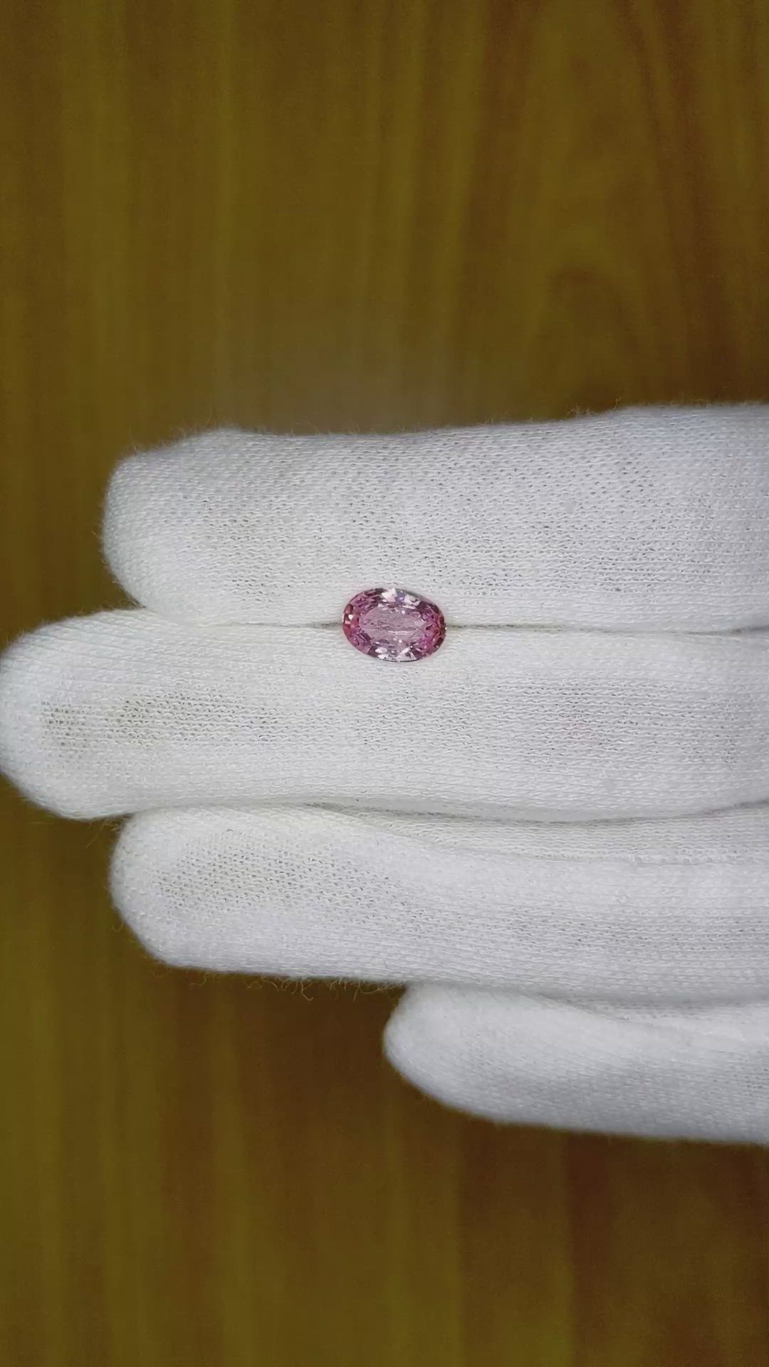 1.54 Ct. Pink Sapphire from Ceylon (Sri Lanka) Size Video