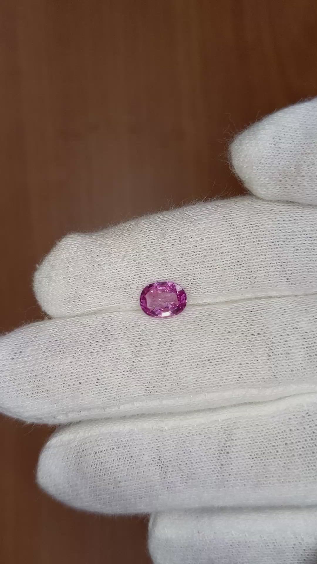 1.08 Ct. Pink Sapphire from Ceylon (Sri Lanka) Size Video