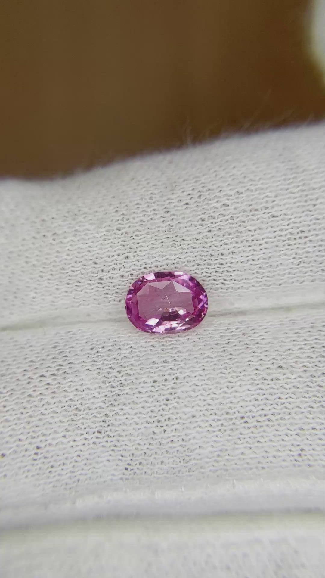 1.08 Ct. Pink Sapphire from Ceylon (Sri Lanka) Size Video