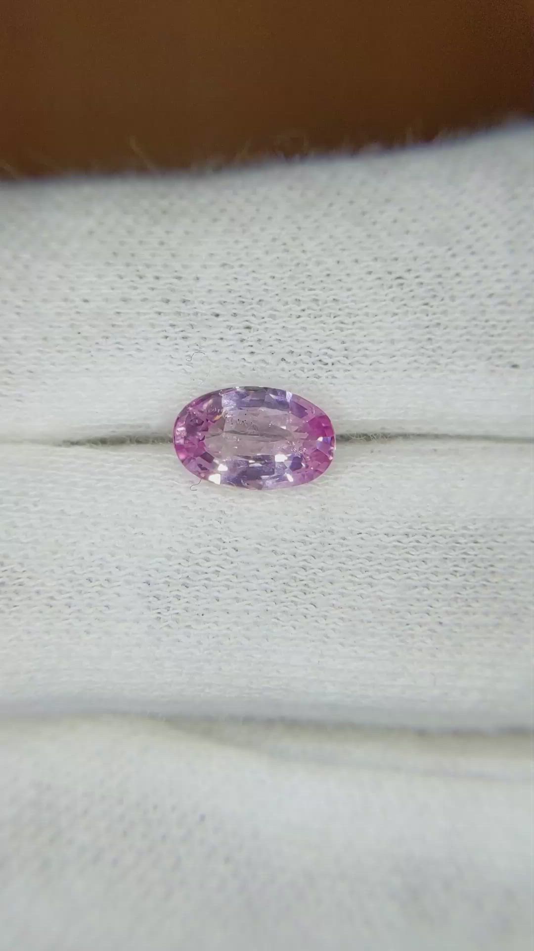 1.54 Ct. Pink Sapphire from Ceylon (Sri Lanka) Size Video