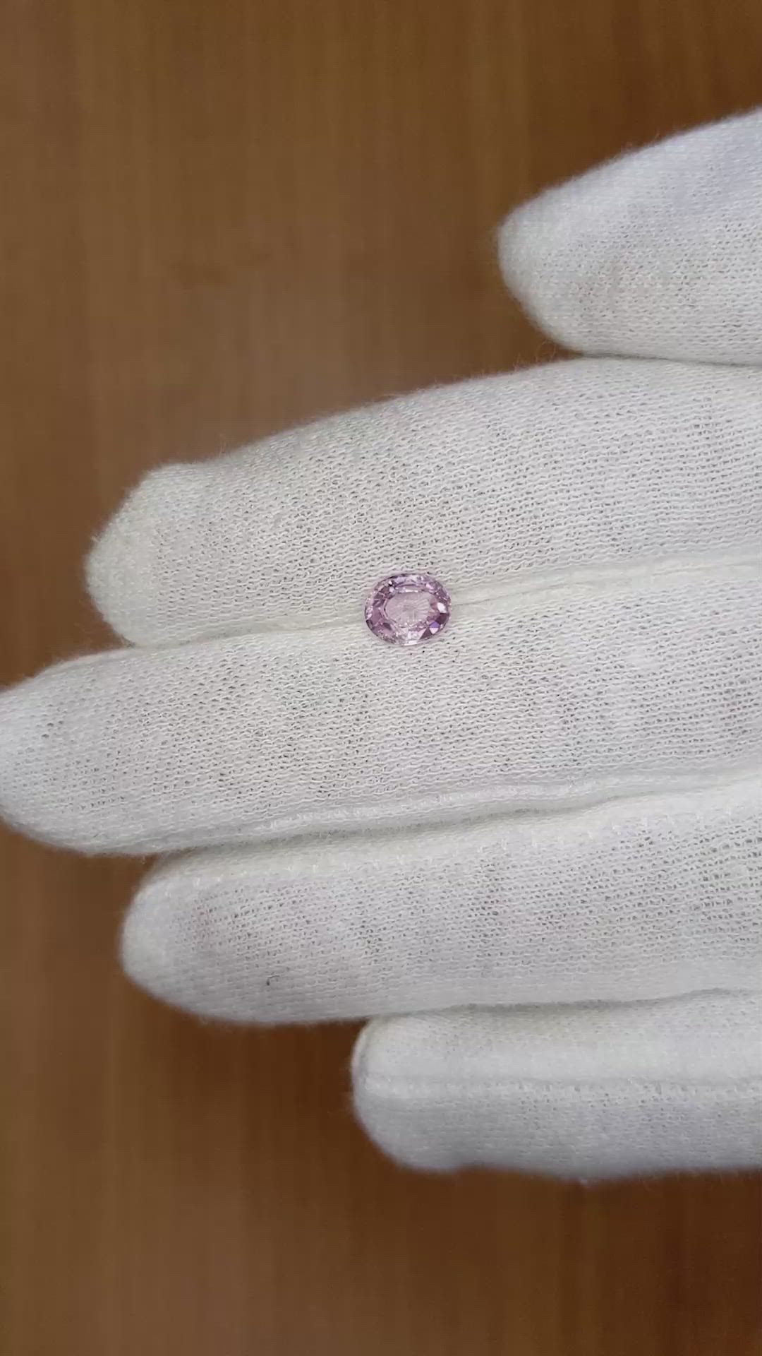 1.03 Ct. Pink Sapphire from Ceylon (Sri Lanka) Size Video