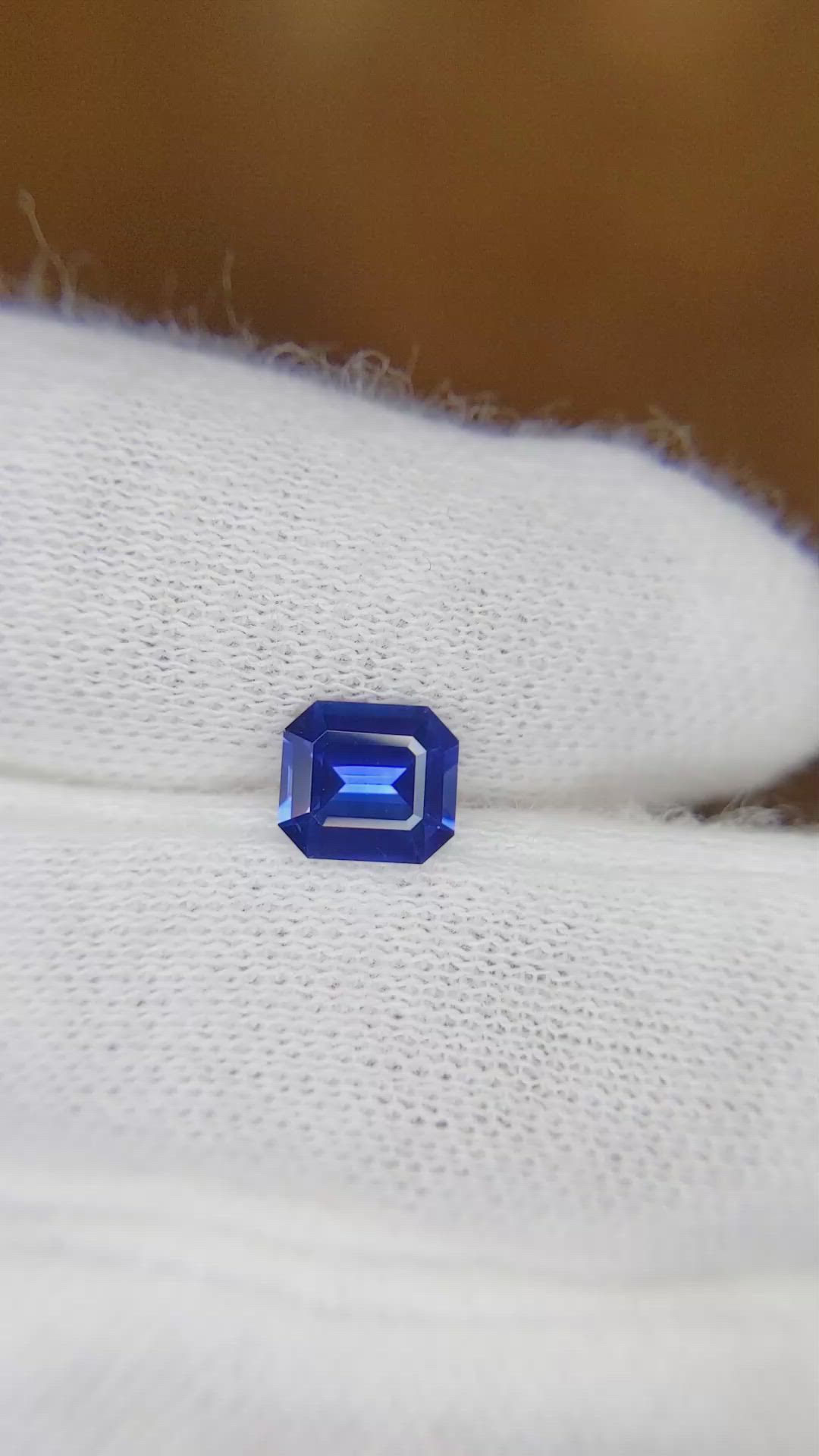 1.08 Ct. Blue Sapphire from Ceylon (Sri Lanka) Size Video