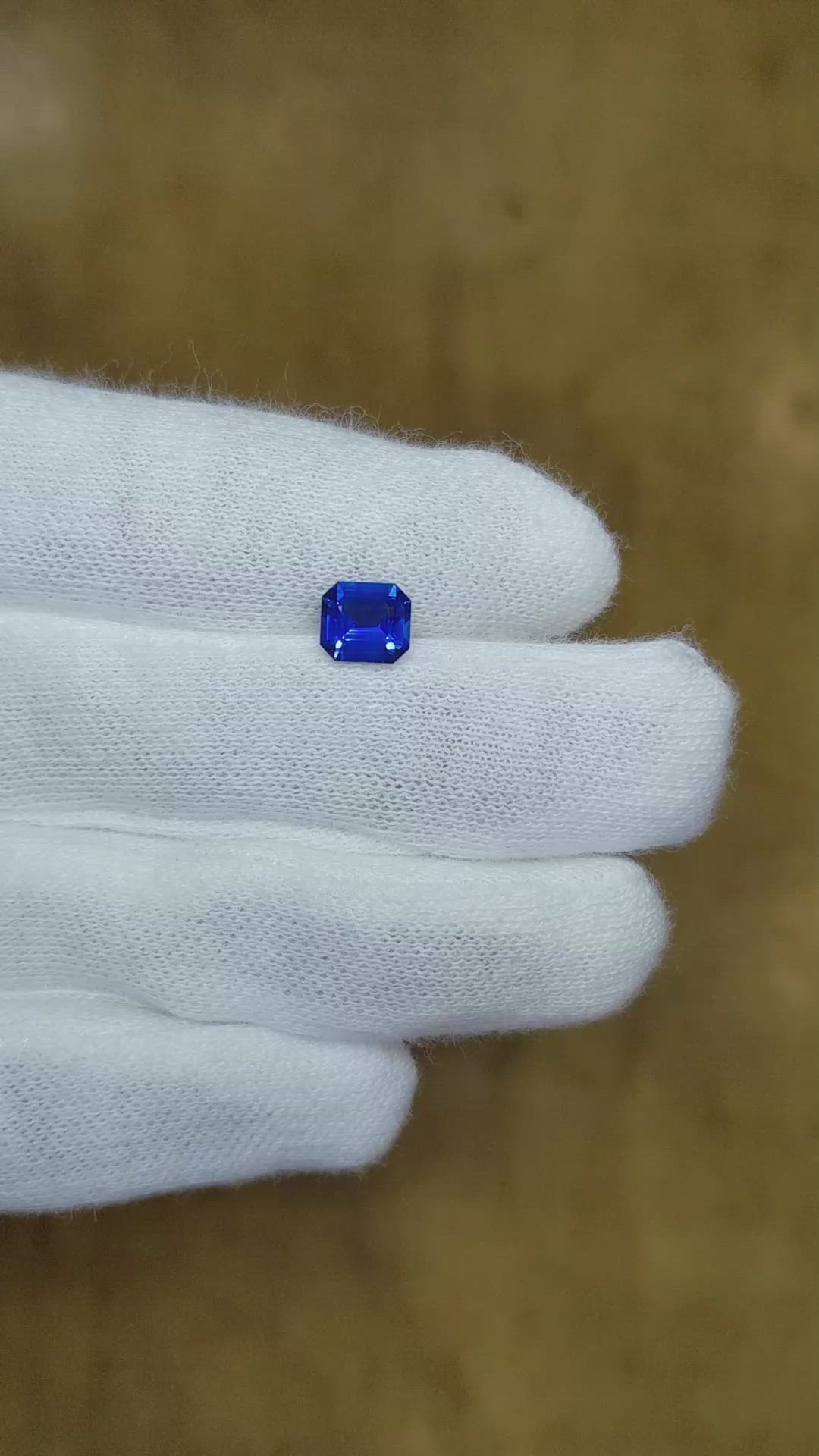 1.08 Ct. Blue Sapphire from Ceylon (Sri Lanka) Size Video