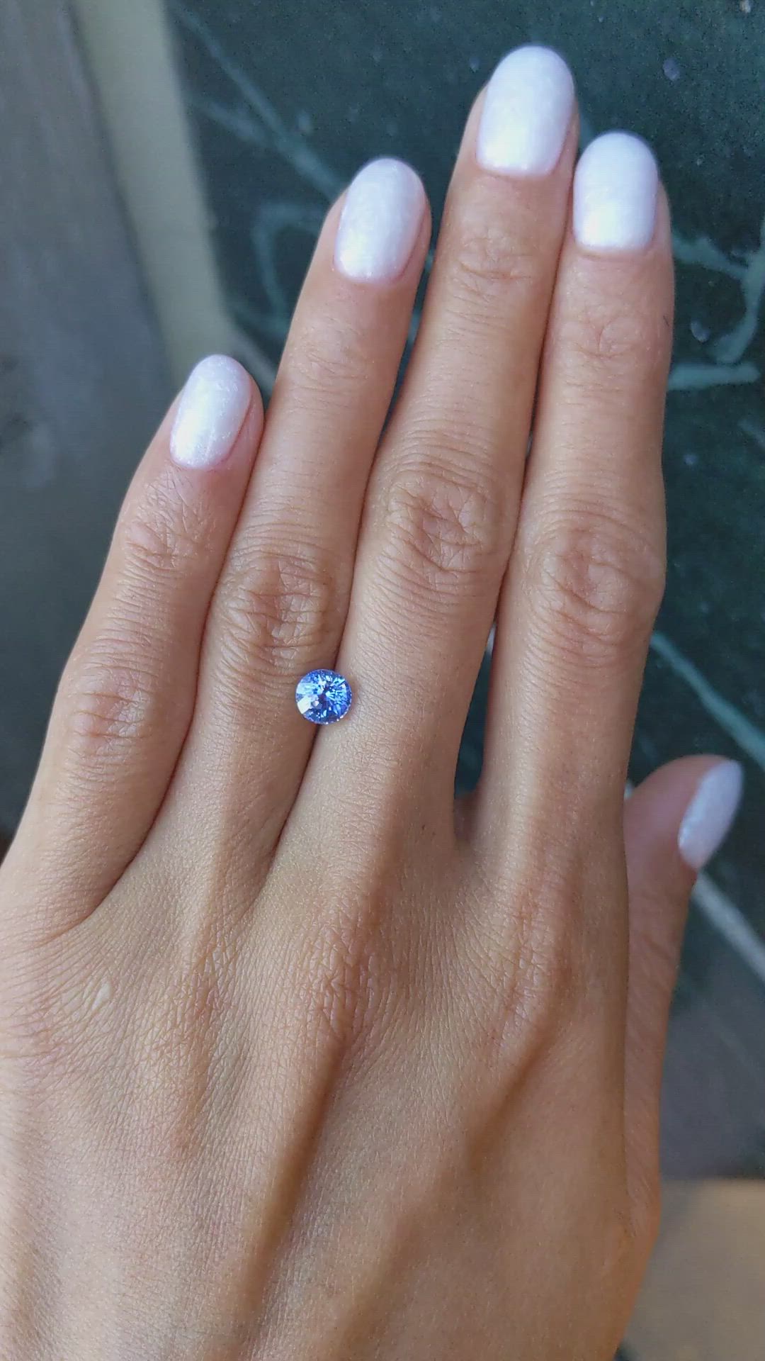 1.19 Ct. Blue Sapphire from Ceylon (Sri Lanka) Size Video