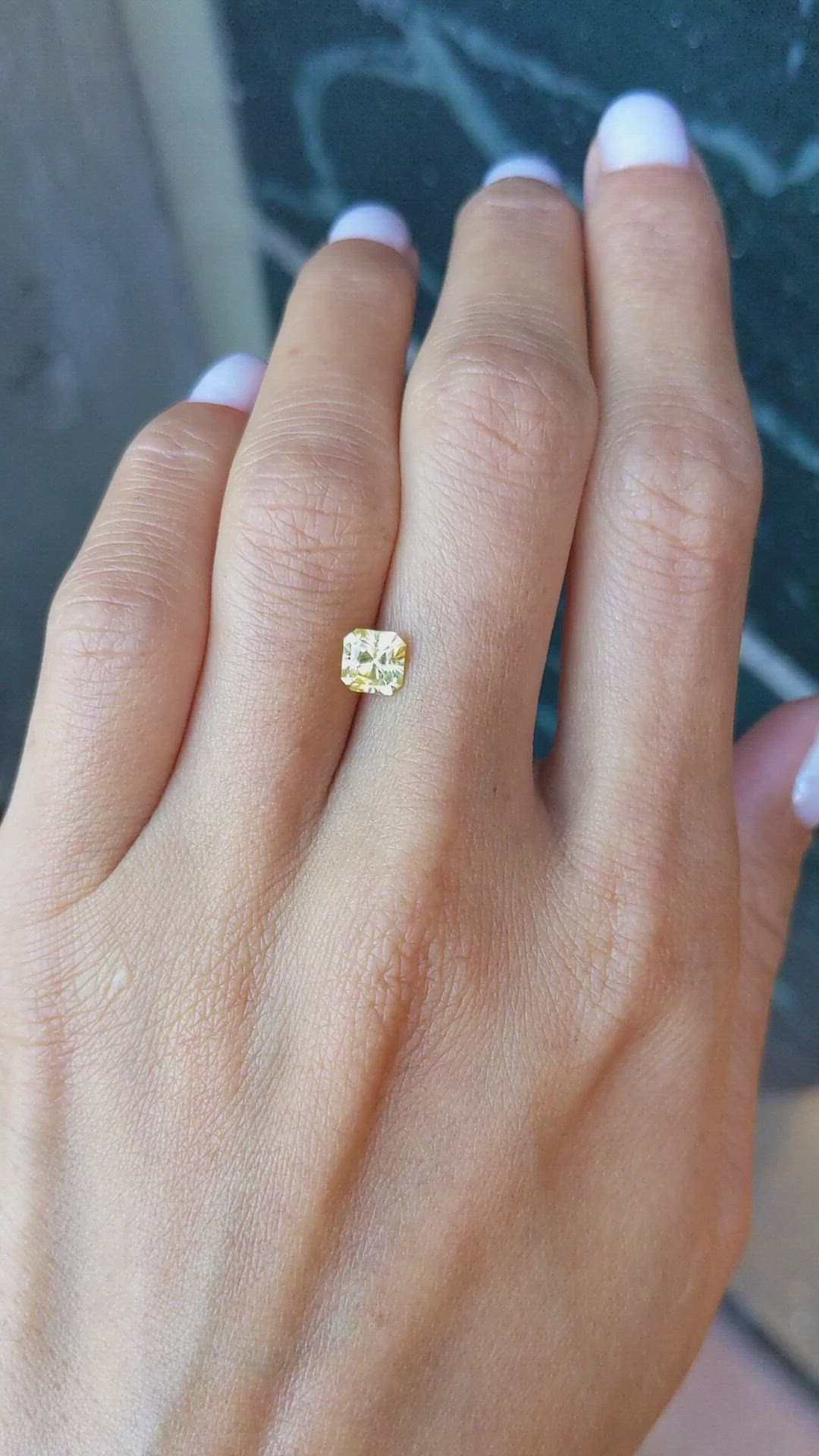 1.18 Ct. Yellow Sapphire from Ceylon (Sri Lanka) Size Video