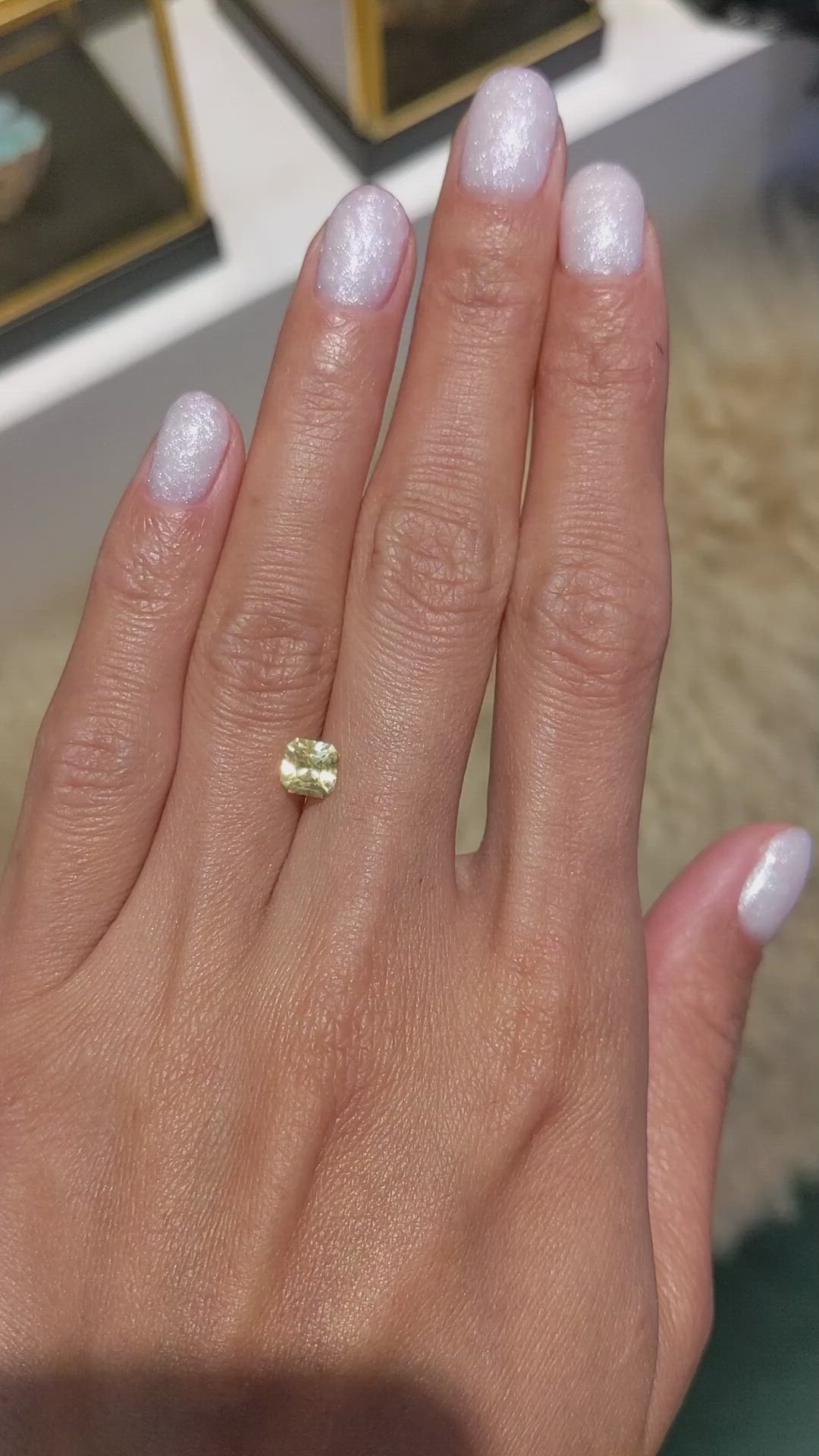 1.18 Ct. Yellow Sapphire from Ceylon (Sri Lanka) Size Video