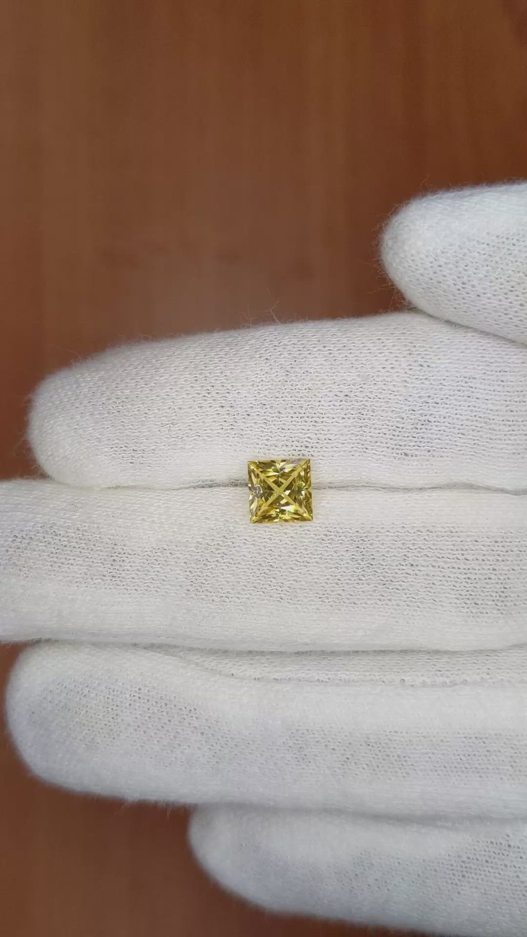 1.22 Ct. Yellow Sapphire from Ceylon (Sri Lanka) Size Video