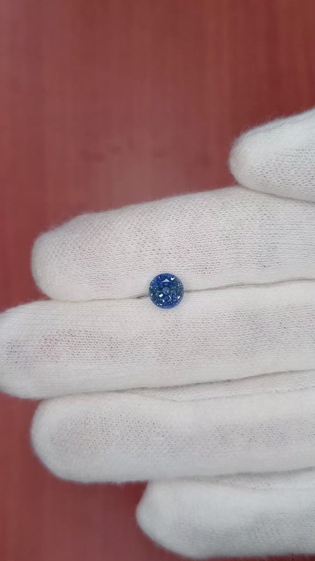 1.22 Ct. Blue Sapphire from Ceylon (Sri Lanka) Size Video