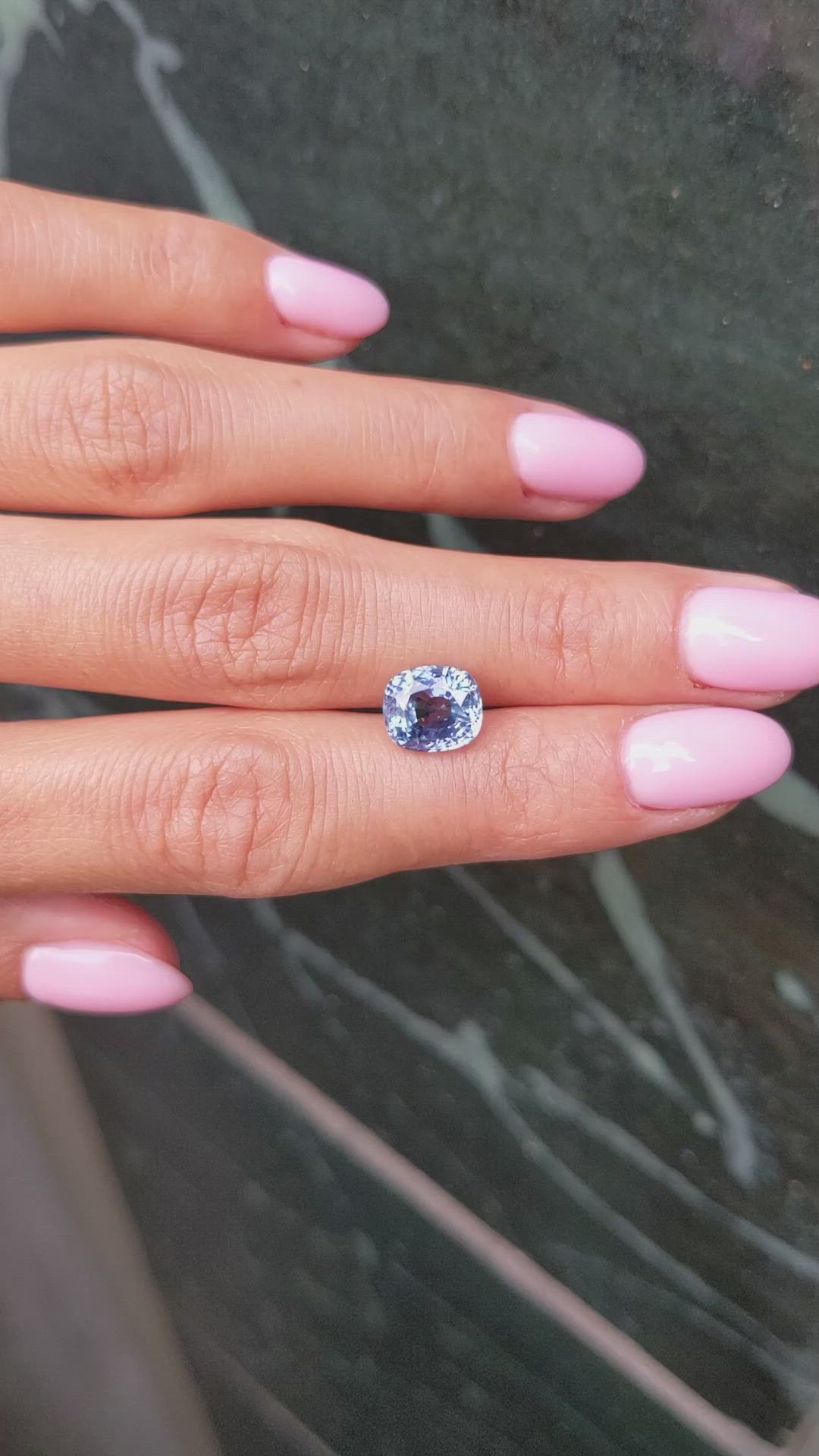 3.99 Ct. Blue Sapphire from Ceylon (Sri Lanka) Size Video
