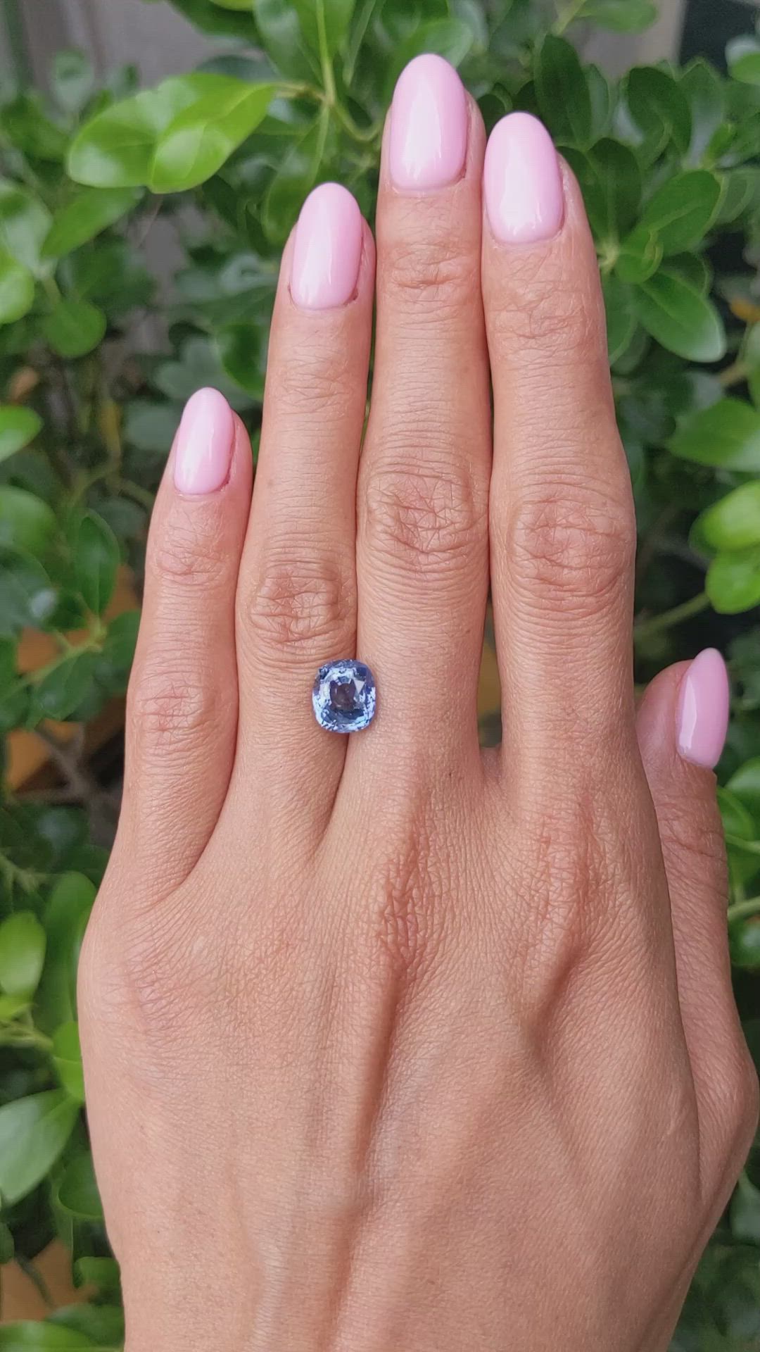 3.99 Ct. Blue Sapphire from Ceylon (Sri Lanka) Size Video
