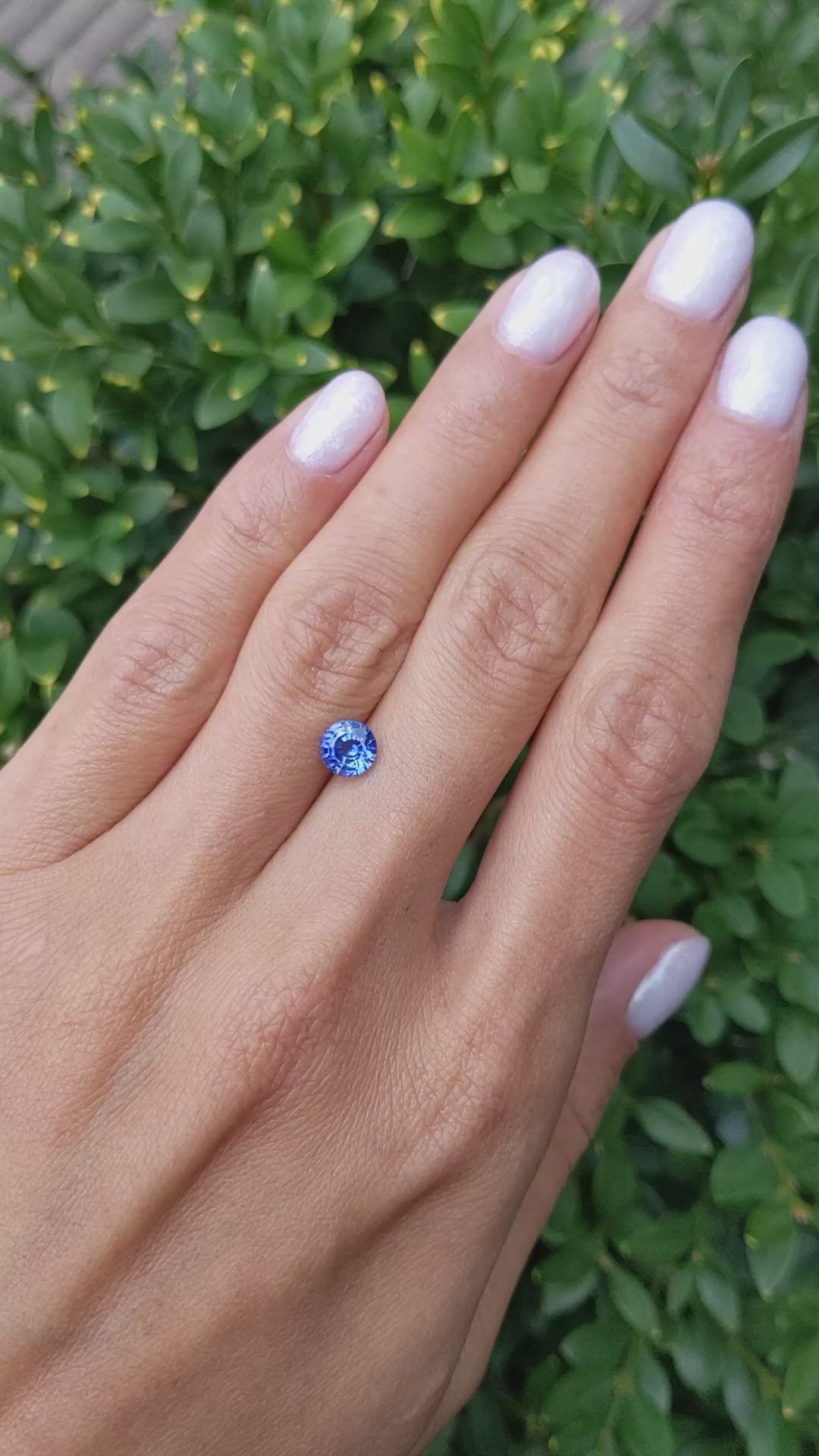 1.07 Ct. Blue Sapphire from Ceylon (Sri Lanka) Size Video