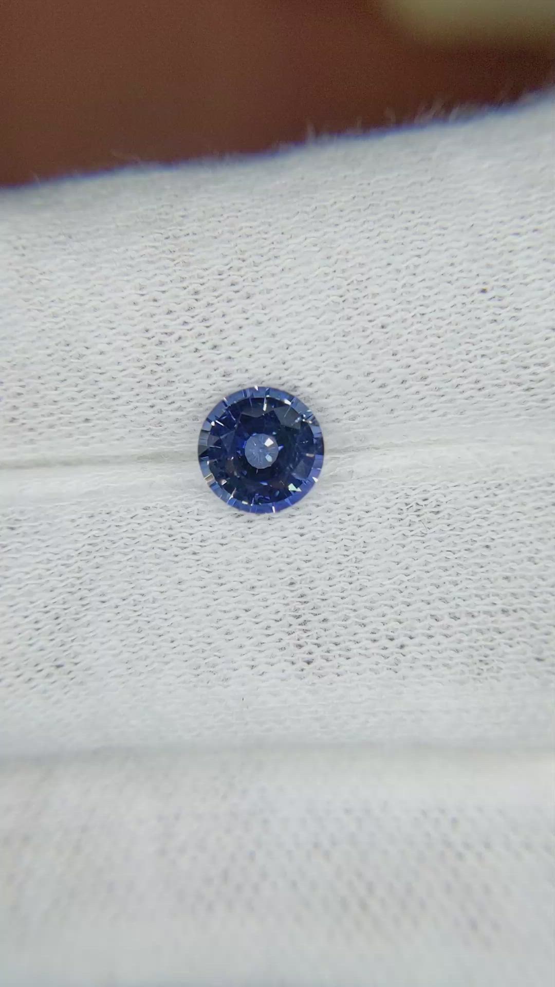 1.32 Ct. Blue Sapphire from Ceylon (Sri Lanka) Size Video