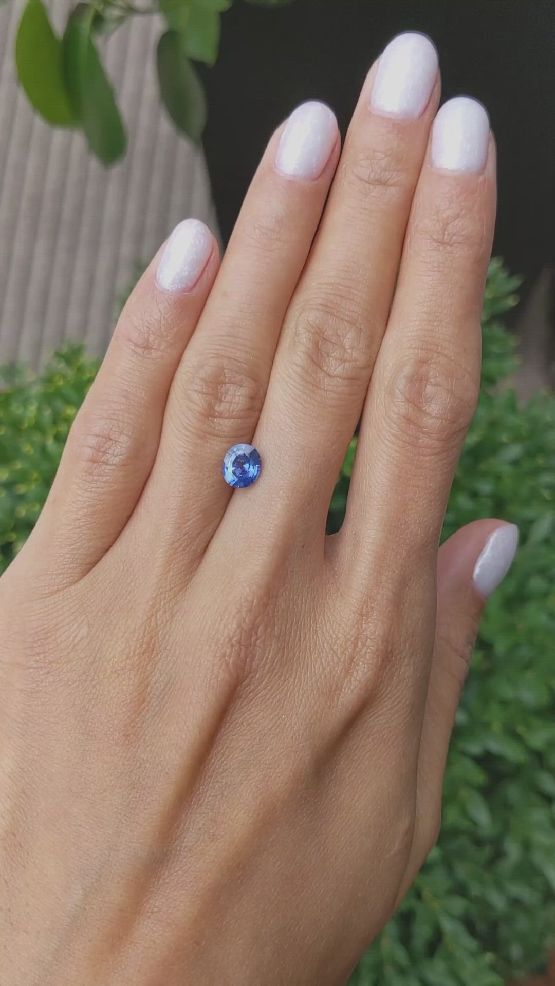 1.25 Ct. Blue Sapphire from Ceylon (Sri Lanka) Size Video