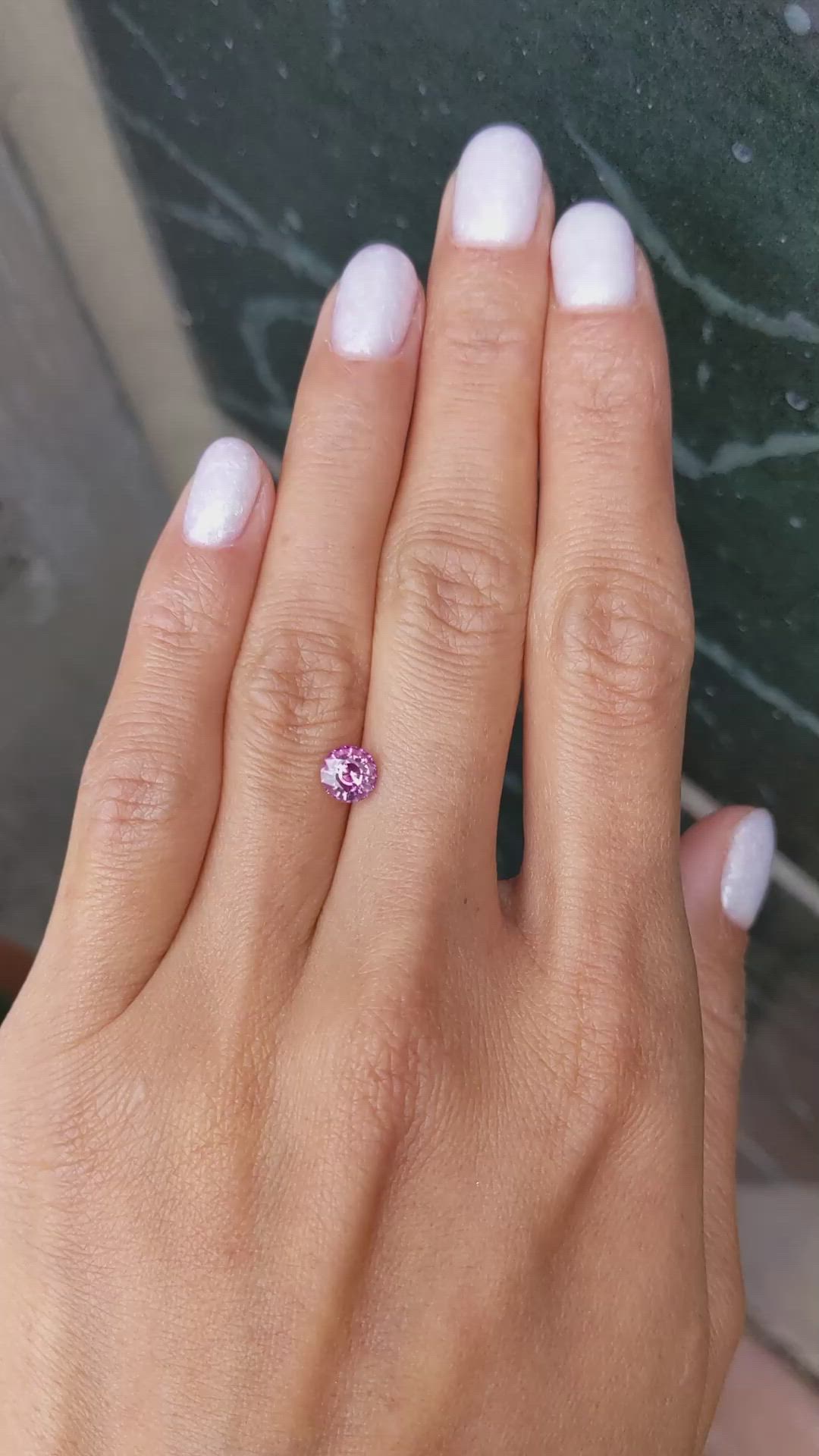 1.04 Ct. Pink Sapphire from Ceylon (Sri Lanka) Size Video