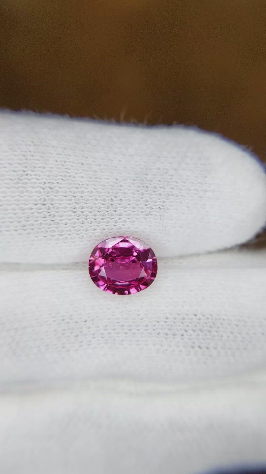1.59 Ct. Pink Sapphire from Ceylon (Sri Lanka) Size Video