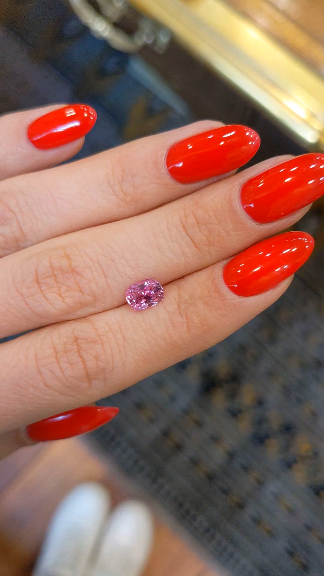 1.30 Ct. Pink Sapphire from Ceylon (Sri Lanka) Size Video