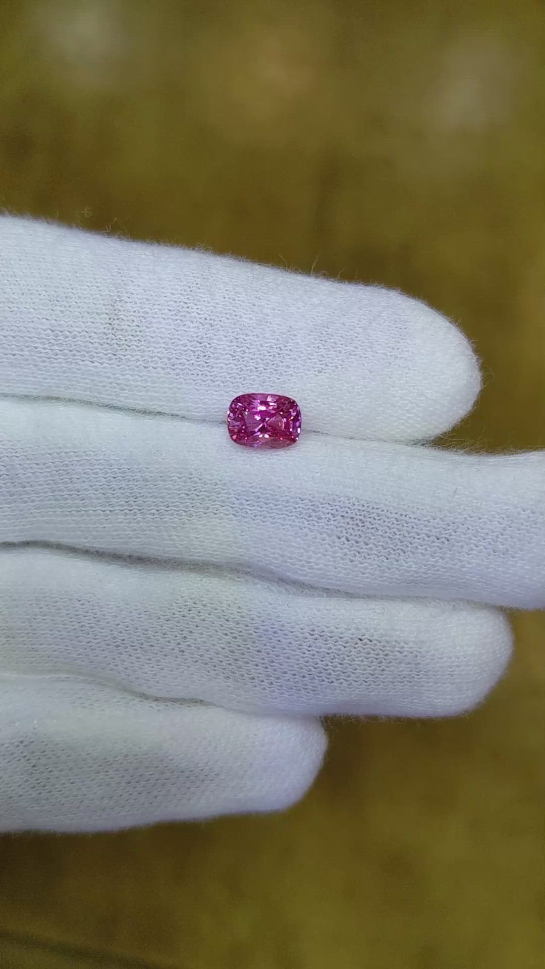 1.30 Ct. Pink Sapphire from Ceylon (Sri Lanka) Size Video