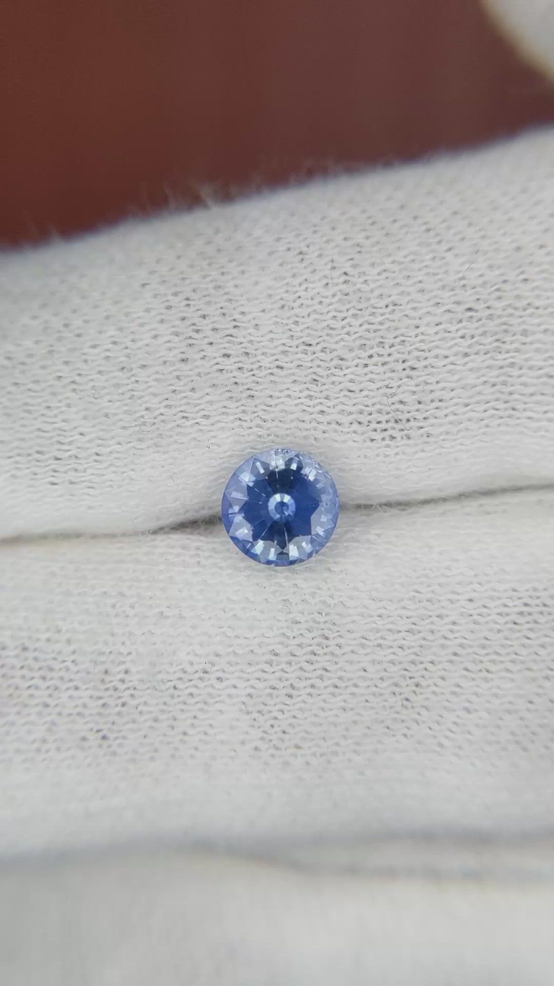 1.04 Ct. Blue Sapphire from Ceylon (Sri Lanka) Size Video