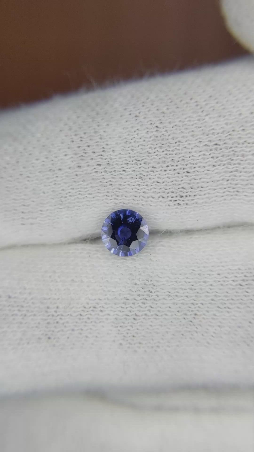 0.54 Ct. Blue Sapphire from Ceylon (Sri Lanka) Size Video