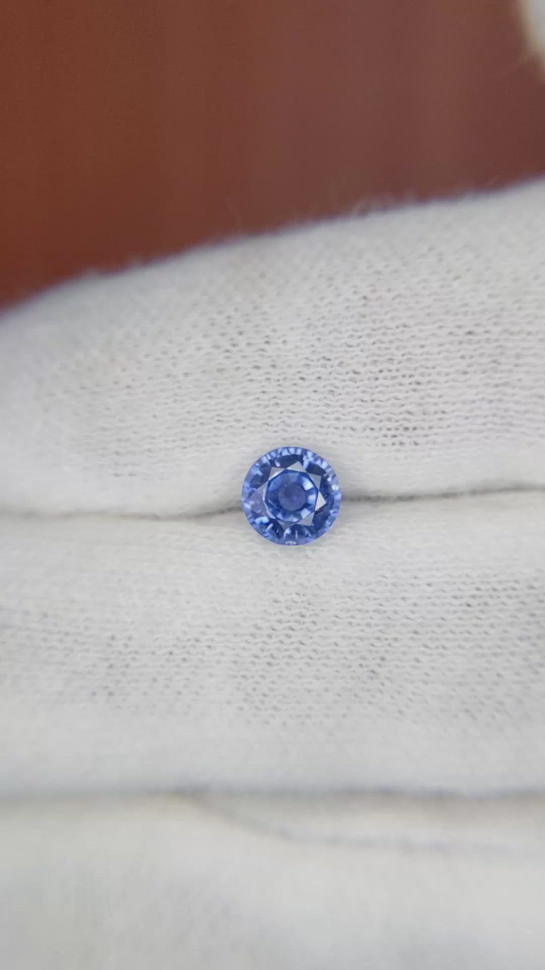 0.90 Ct. Blue Sapphire from Ceylon (Sri Lanka) Size Video
