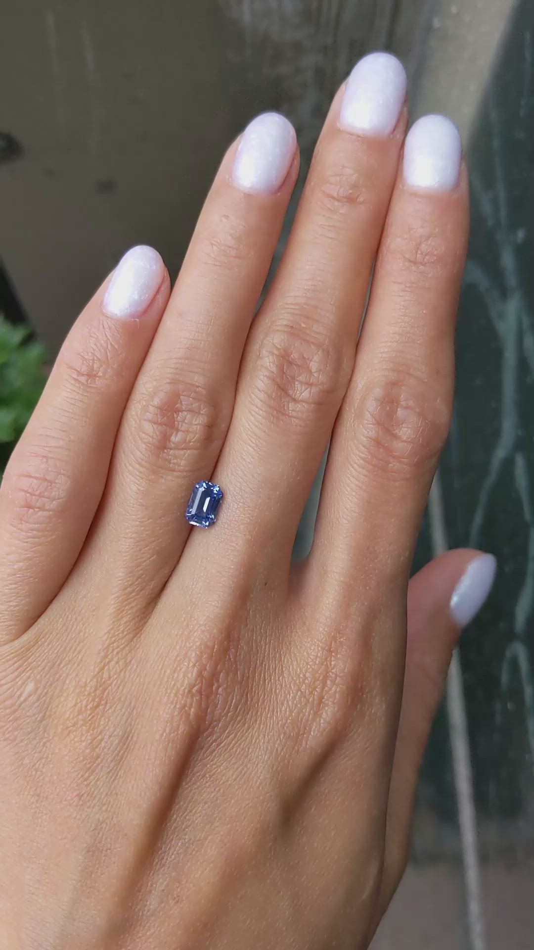 1.11 Ct. Blue Sapphire from Ceylon (Sri Lanka) Size Video