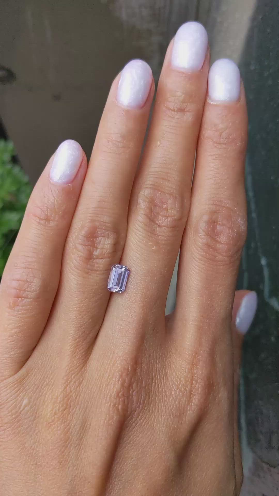 1.41 Ct. Purple Sapphire from Ceylon (Sri Lanka) Size Video