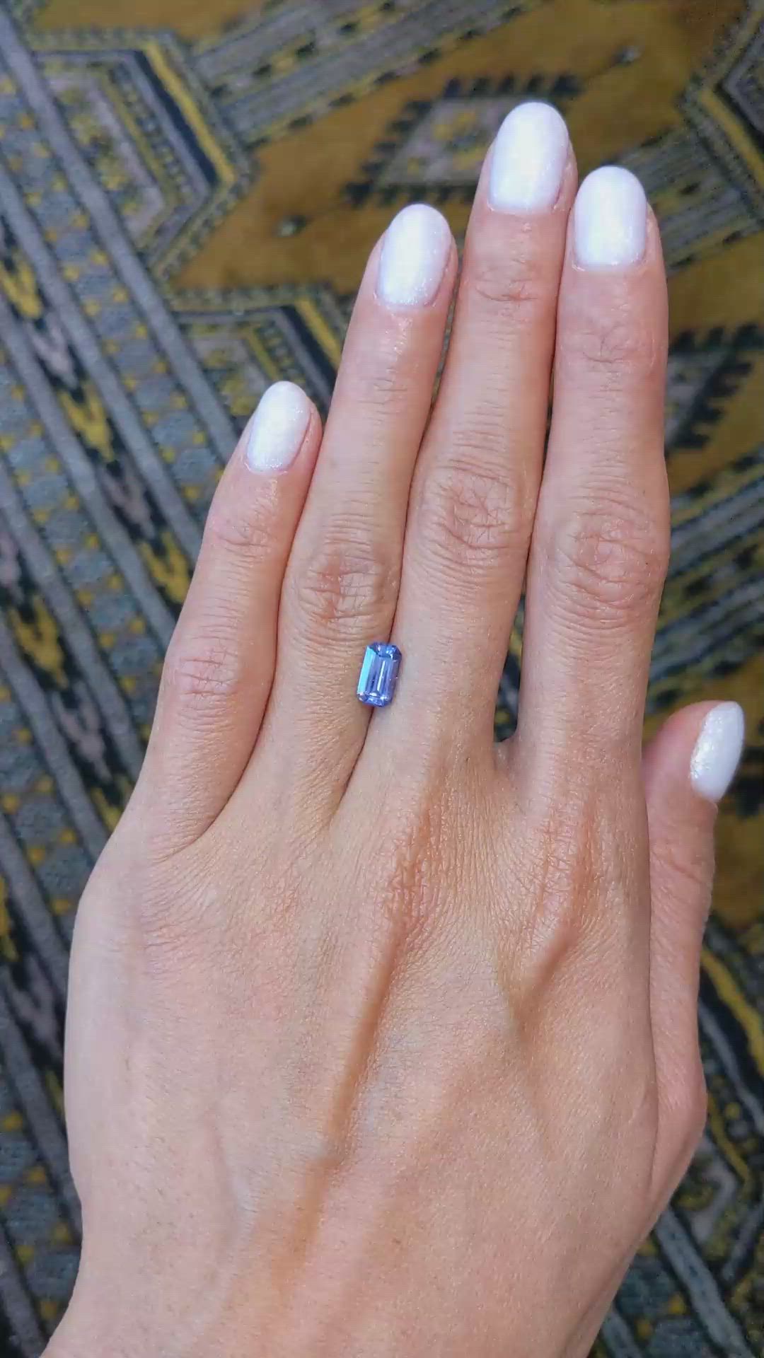 1.51 Ct. Blue Sapphire from Ceylon (Sri Lanka) Size Video